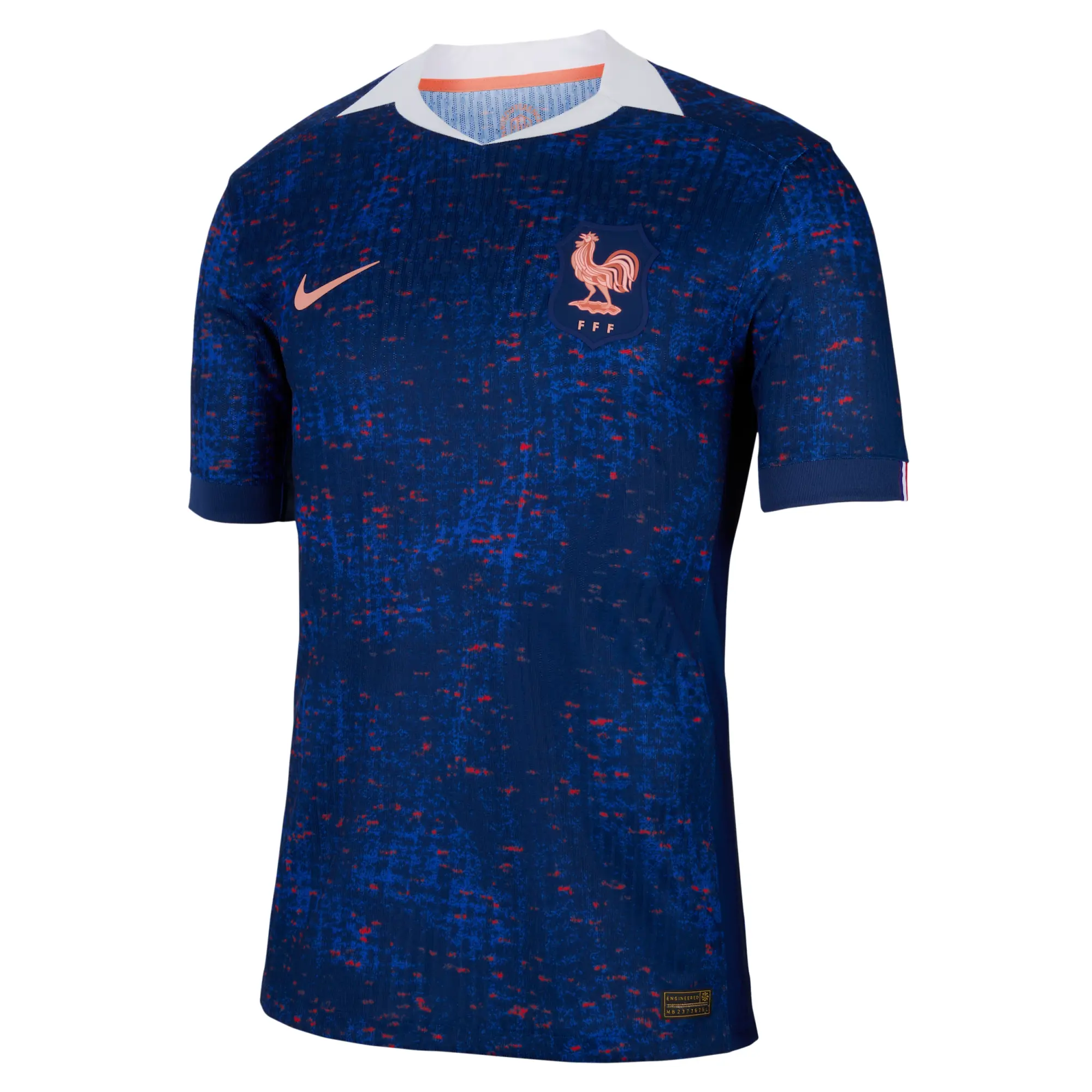 FFF 2025 Match Home (Women's Team) Men's Nike Dri-FIT ADV Football Authentic Shirt - Blue - Polyester
