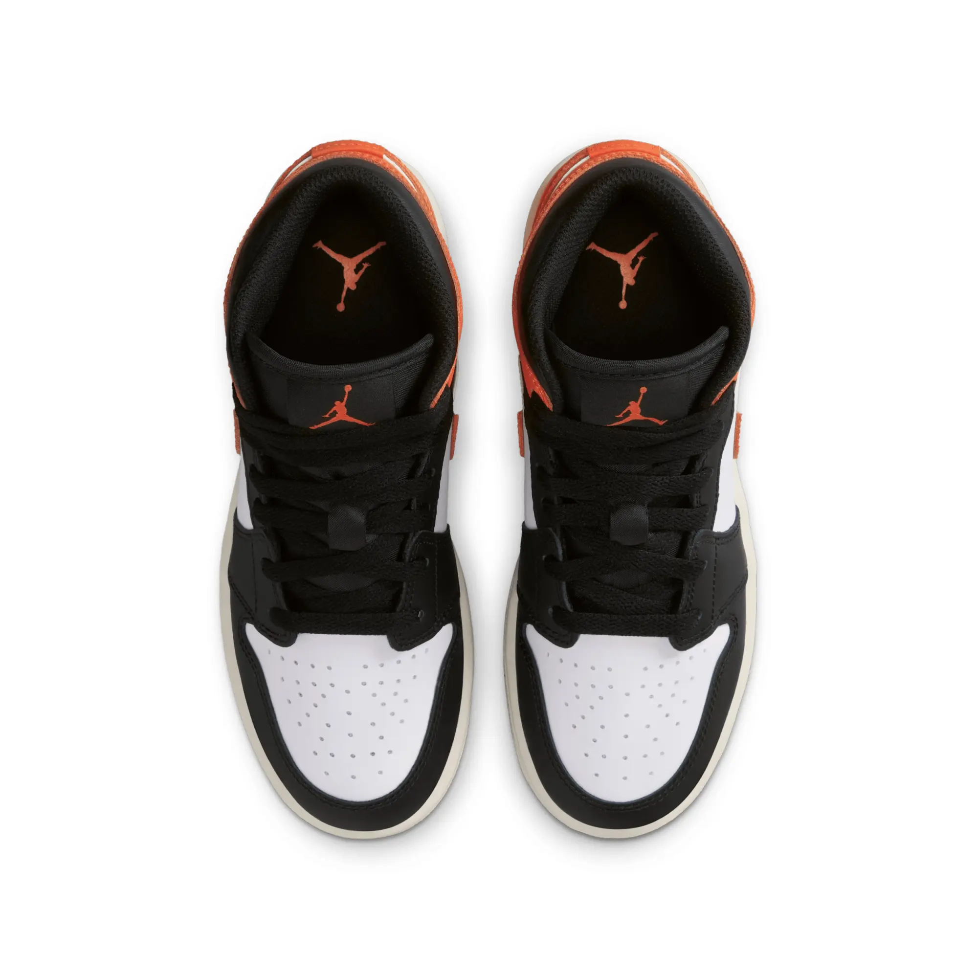 Nike Air Jordan 1 Mid Older Kids' Shoes - Orange