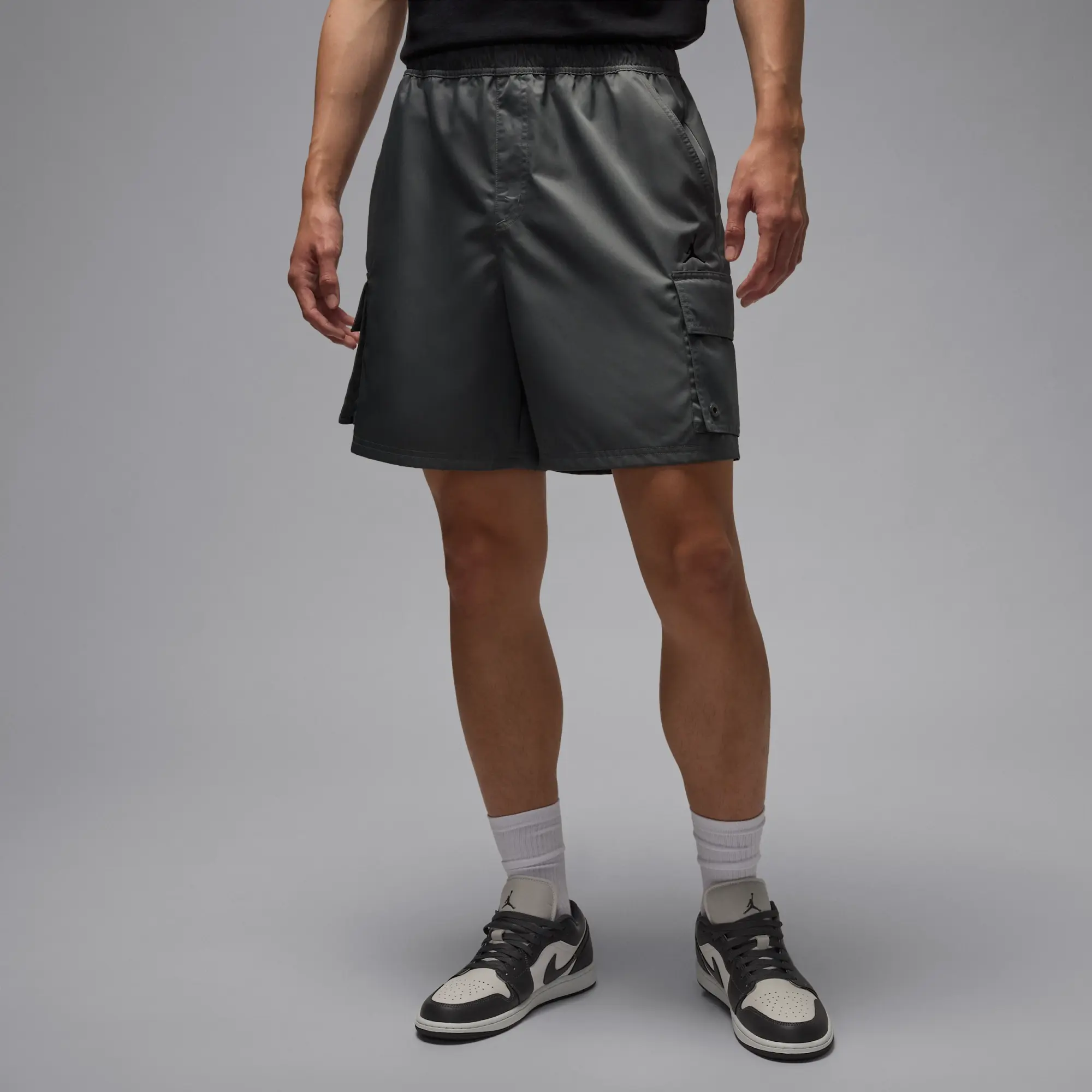 Nike Jordan Brooklyn Men's Cargo Shorts - Grey - Polyester