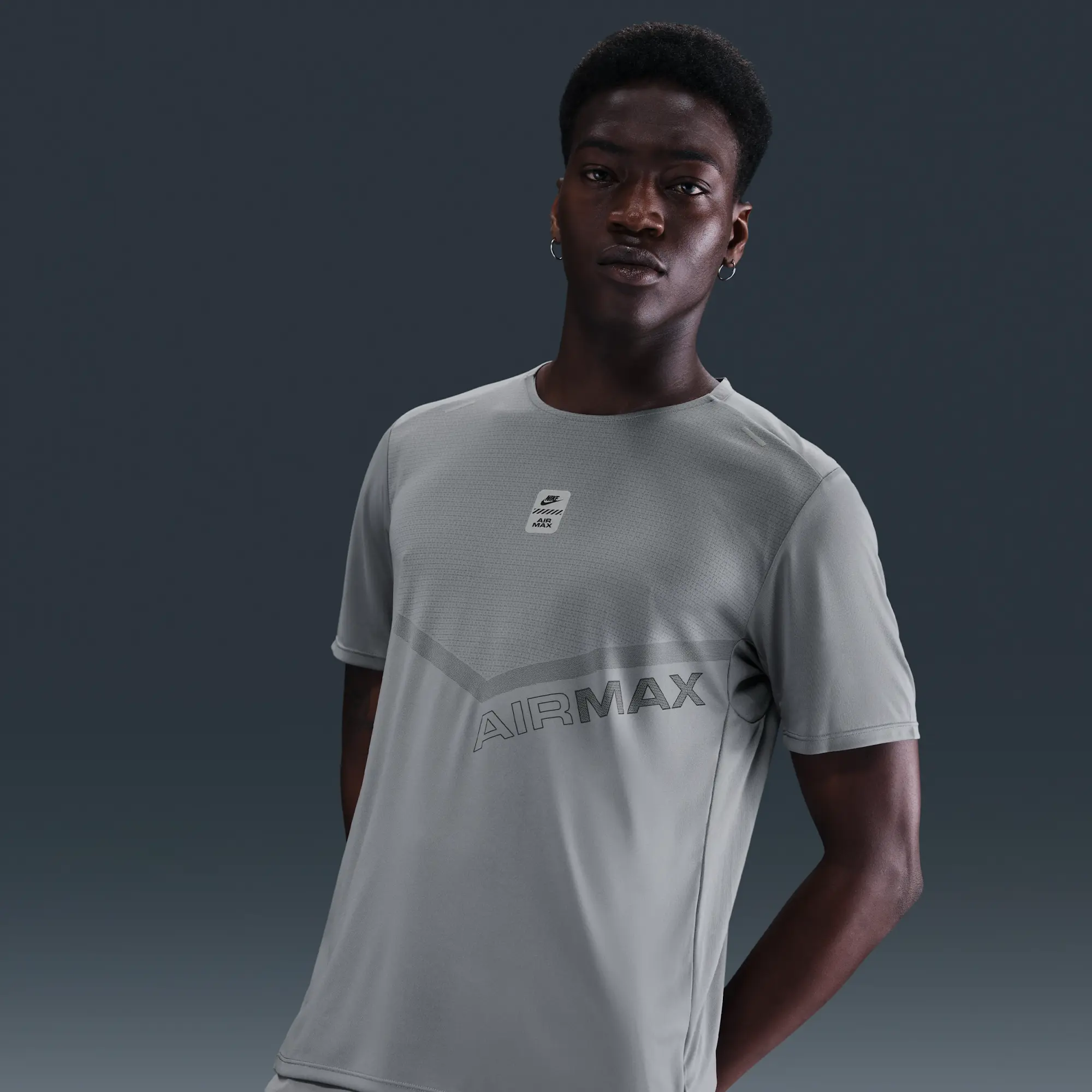 Nike Air Max Men's T-Shirt - Grey - Polyester
