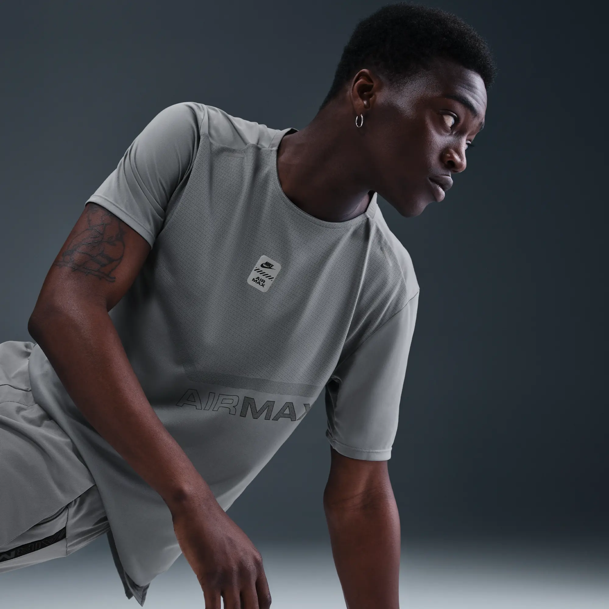 Nike Air Max Men's T-Shirt - Grey - Polyester