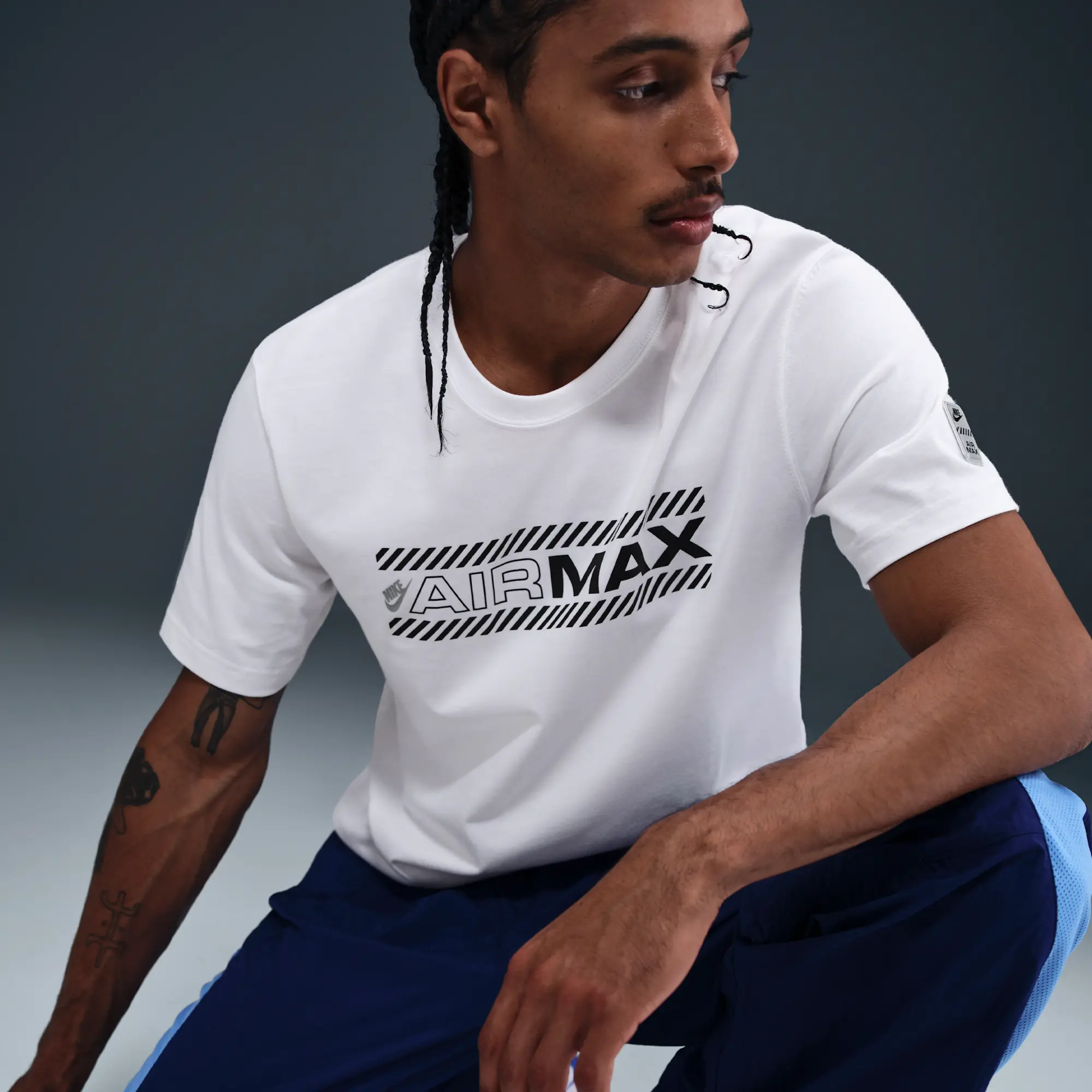 Nike Air Max Men's T-Shirt - White - Cotton