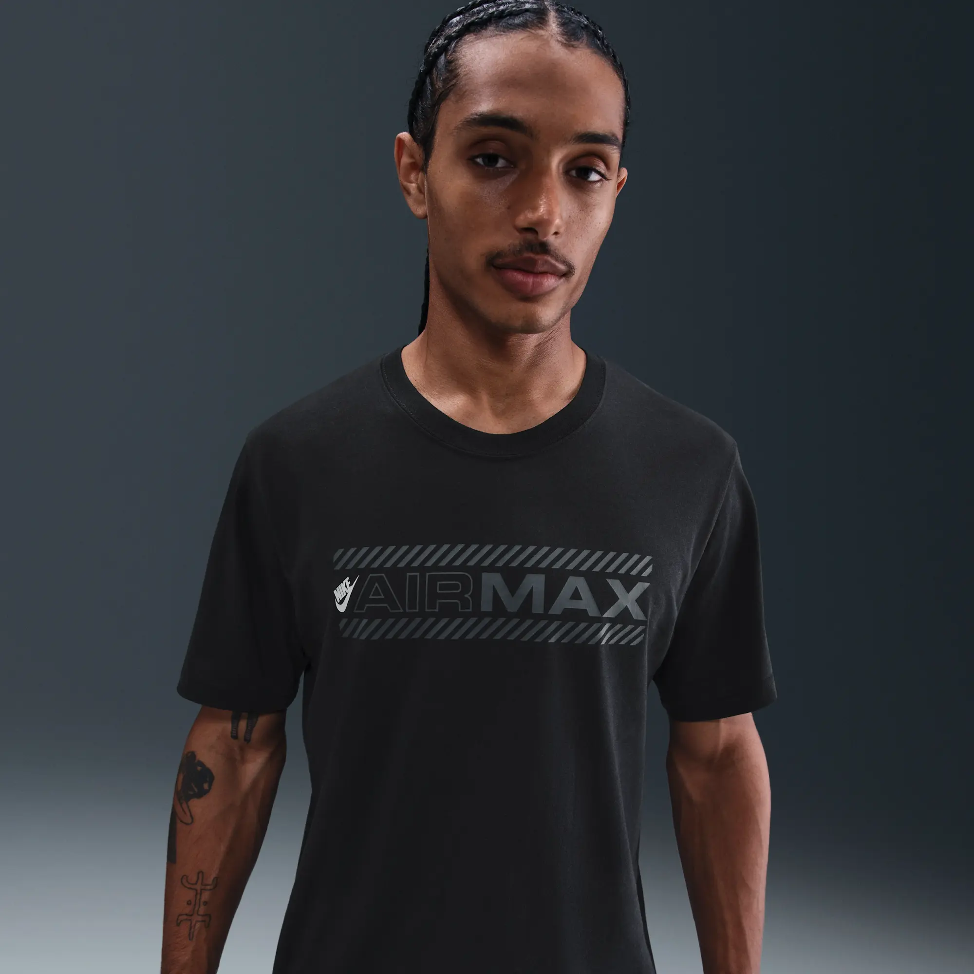Nike Air Max Men's T-Shirt - Black - Cotton