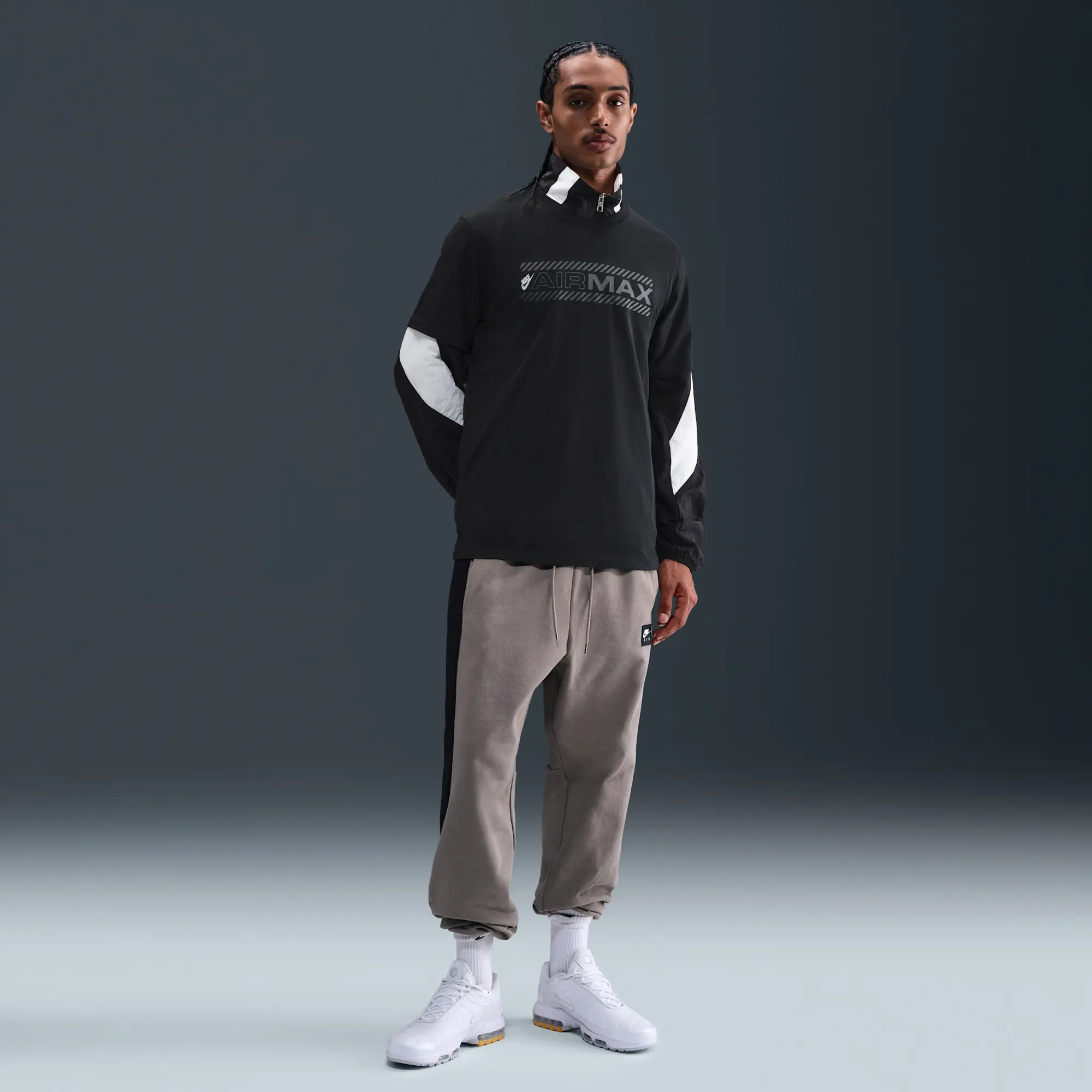 Nike Air Max Men's T-Shirt - Black - Cotton