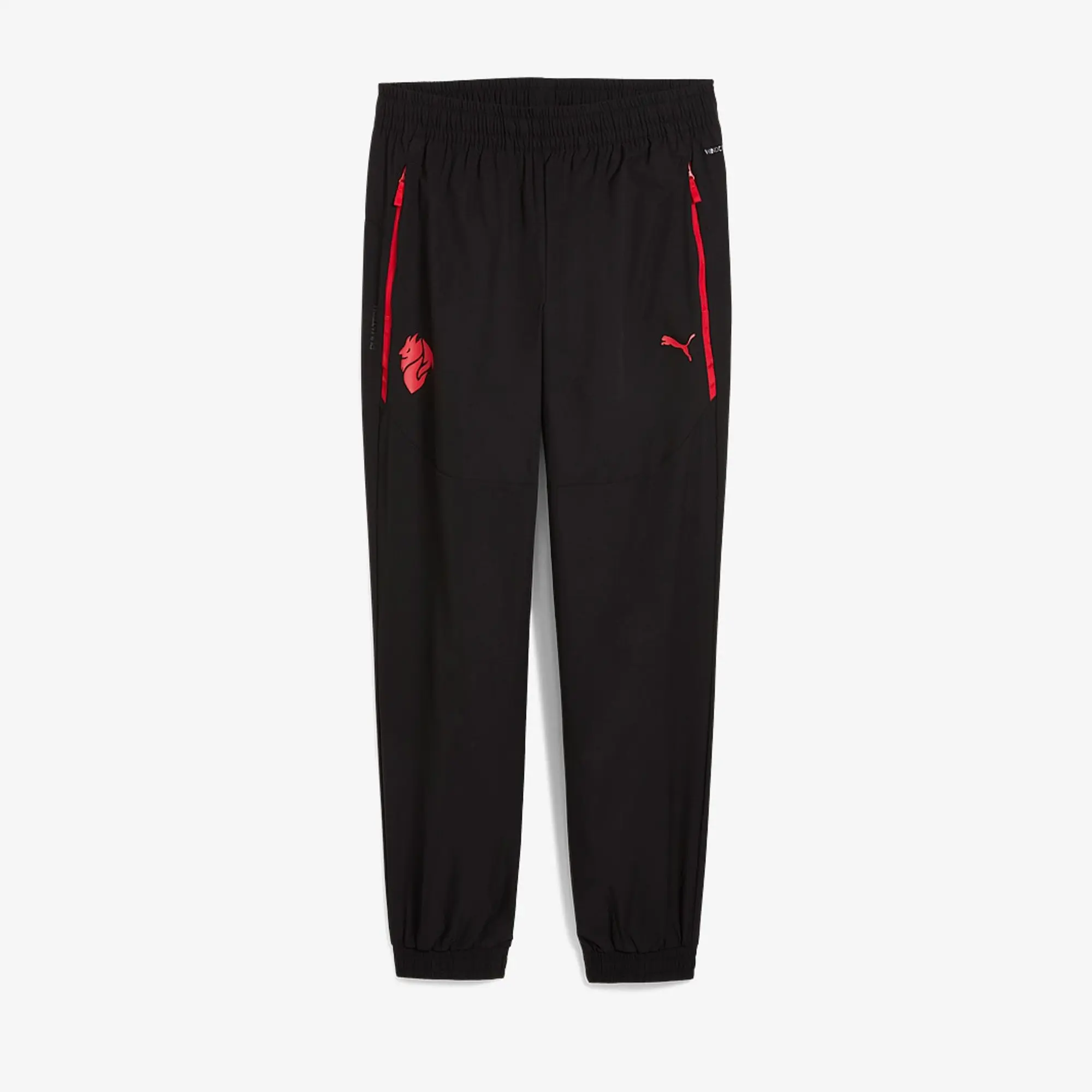 AC Milan PUMAtech Woven Pants Men, Black/For All Time Red