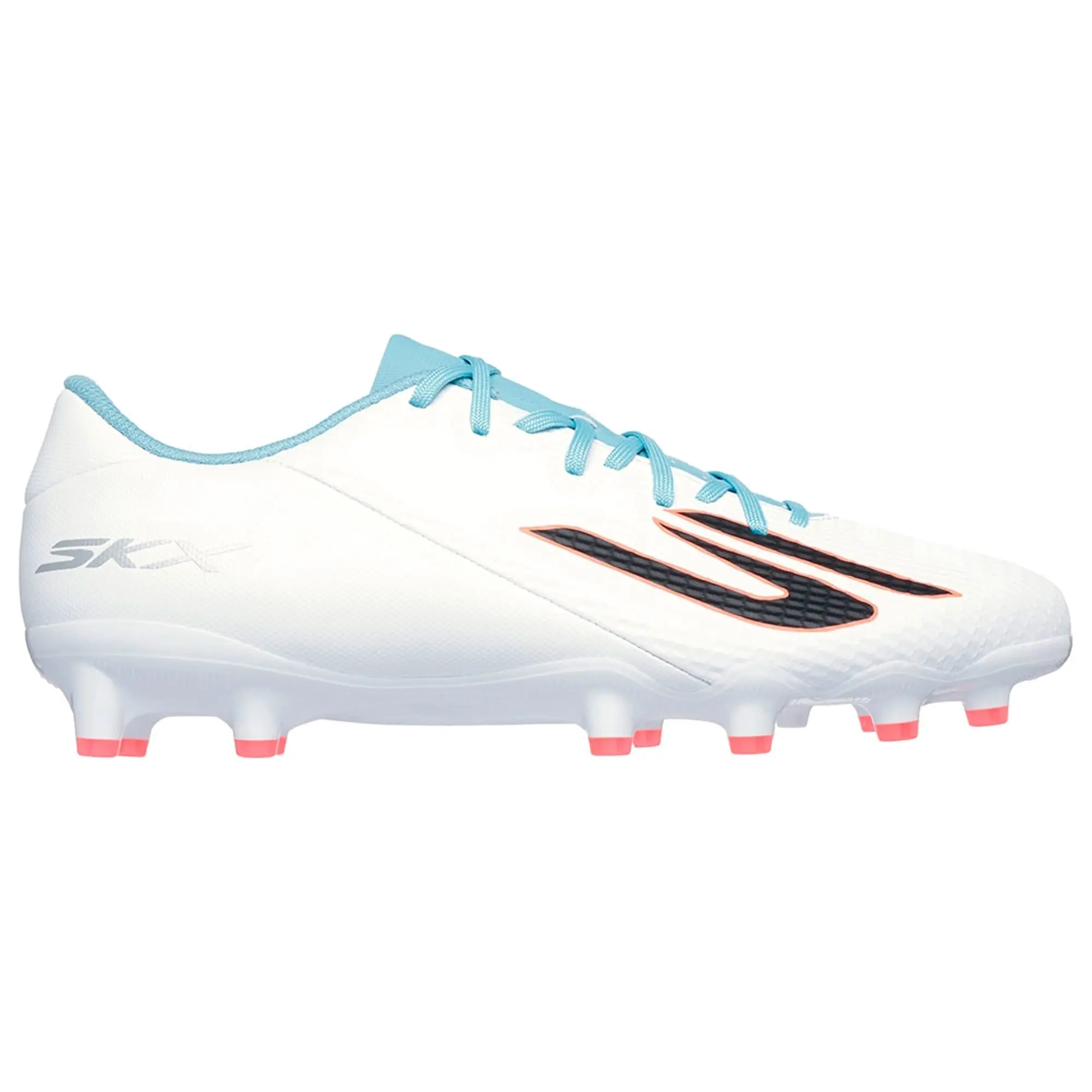 Skechers SKX_2 Academy AG Shoes in White/Turquoise