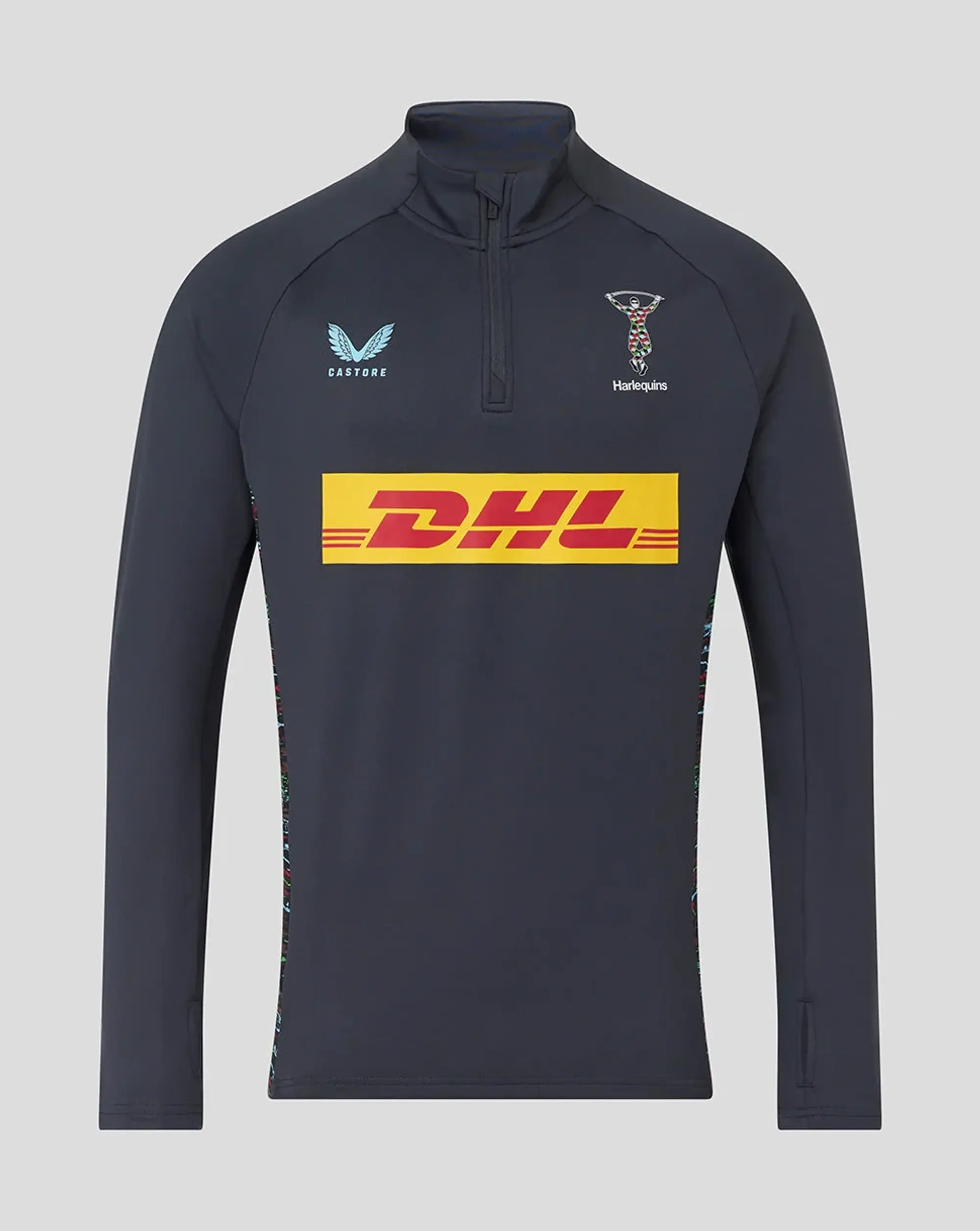 Castore Harlequins Men's 25/26 Training 1/4 Zip - Sky Blue