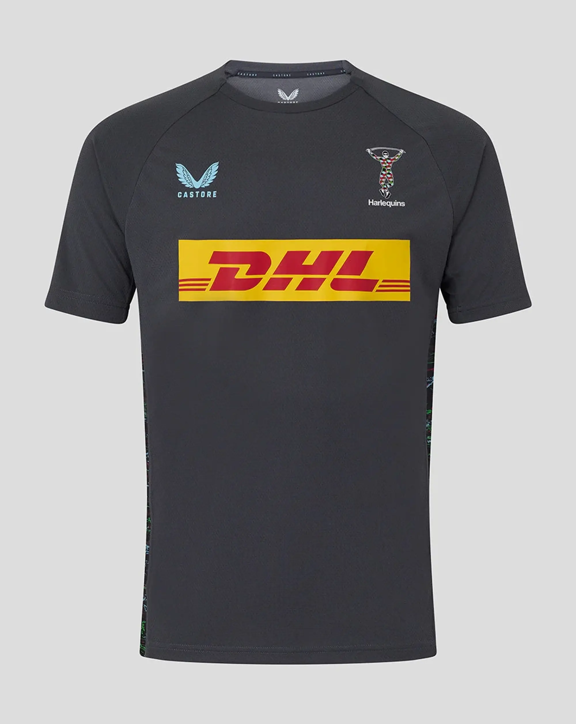 Castore Harlequins Men's 25/26 Training Short Sleeve Tee - Ebony