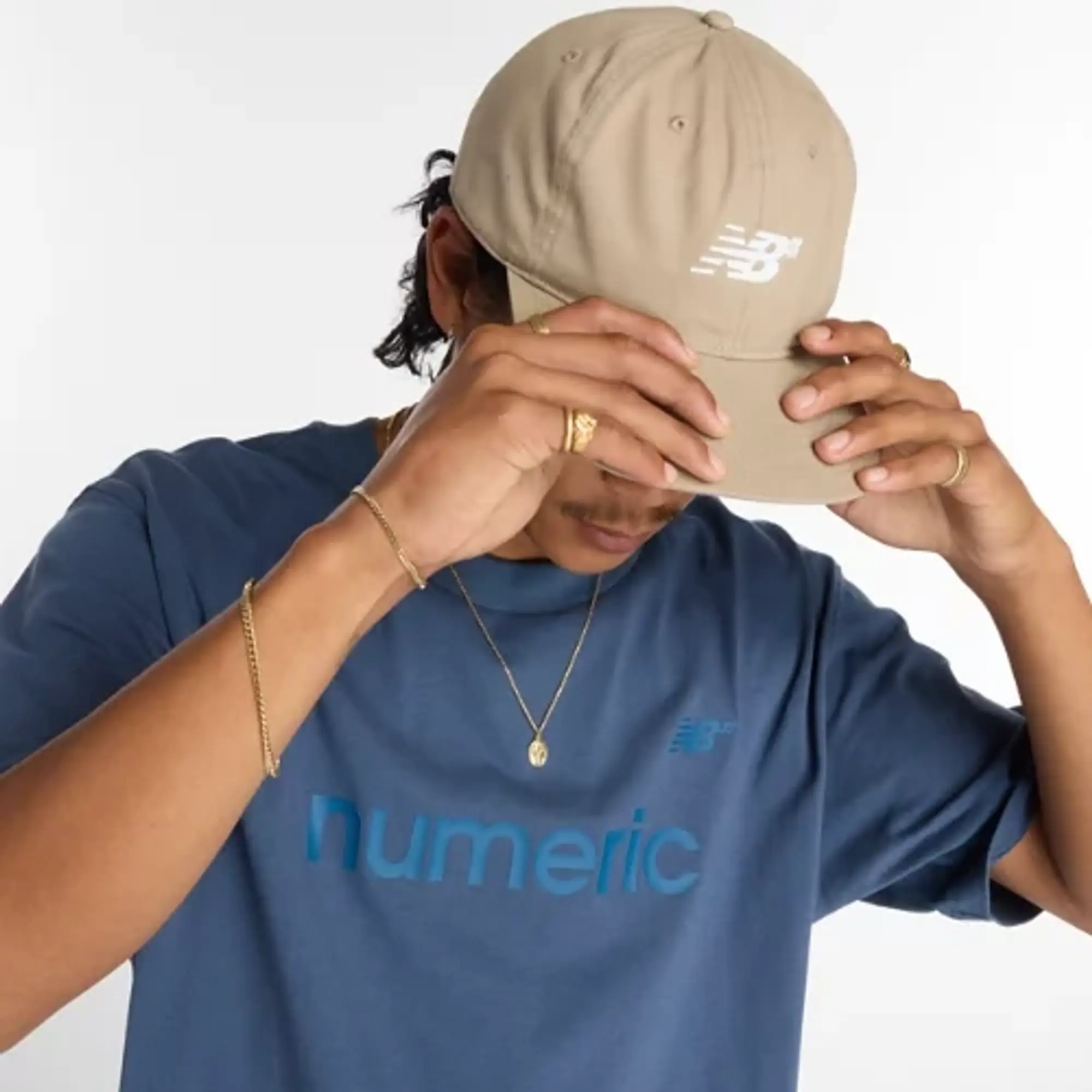New Balance Men's Numeric Cotton T-Shirt in Blue