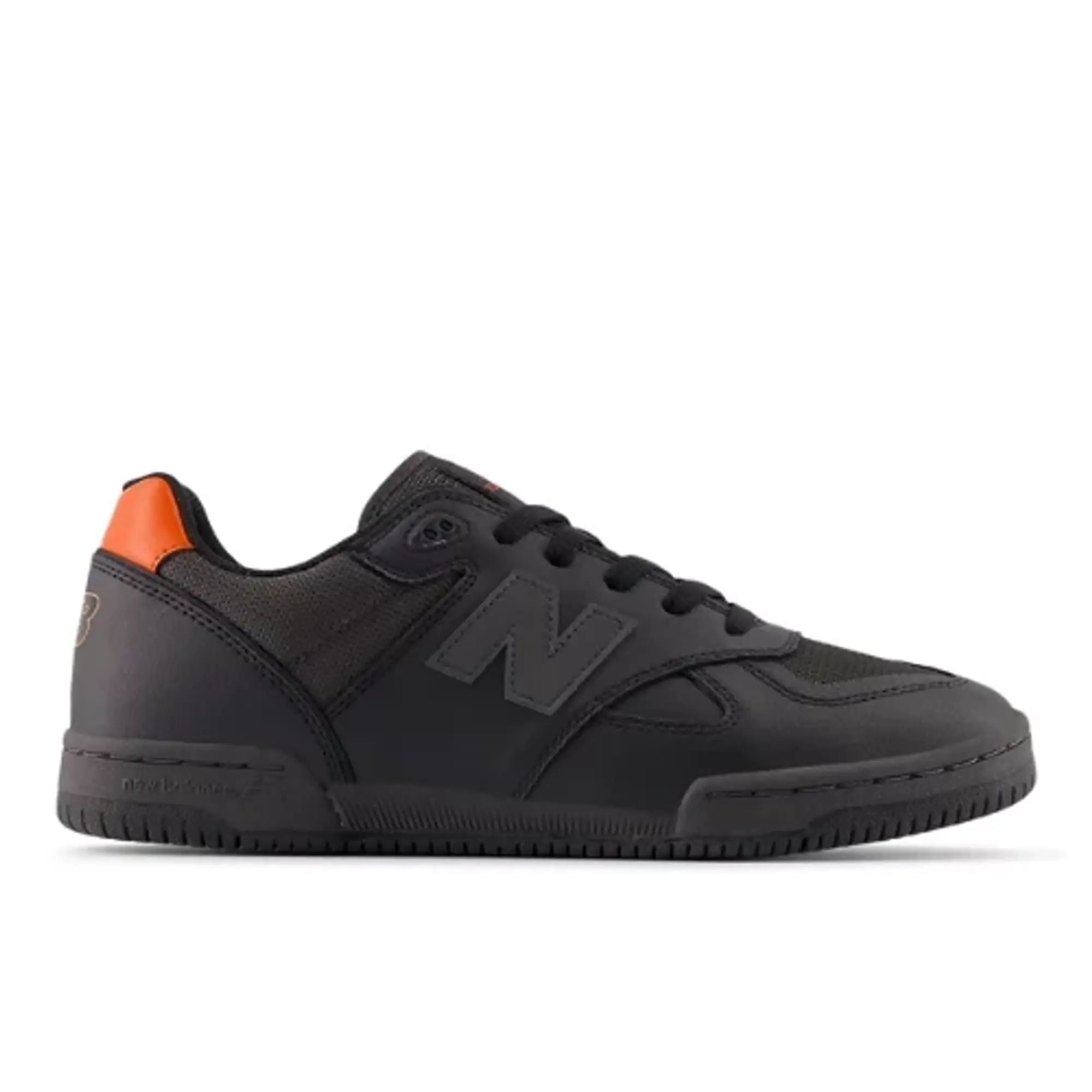 New Balance Unisex NB Numeric Tom Knox 600 in Black/Orange Suede/Mesh