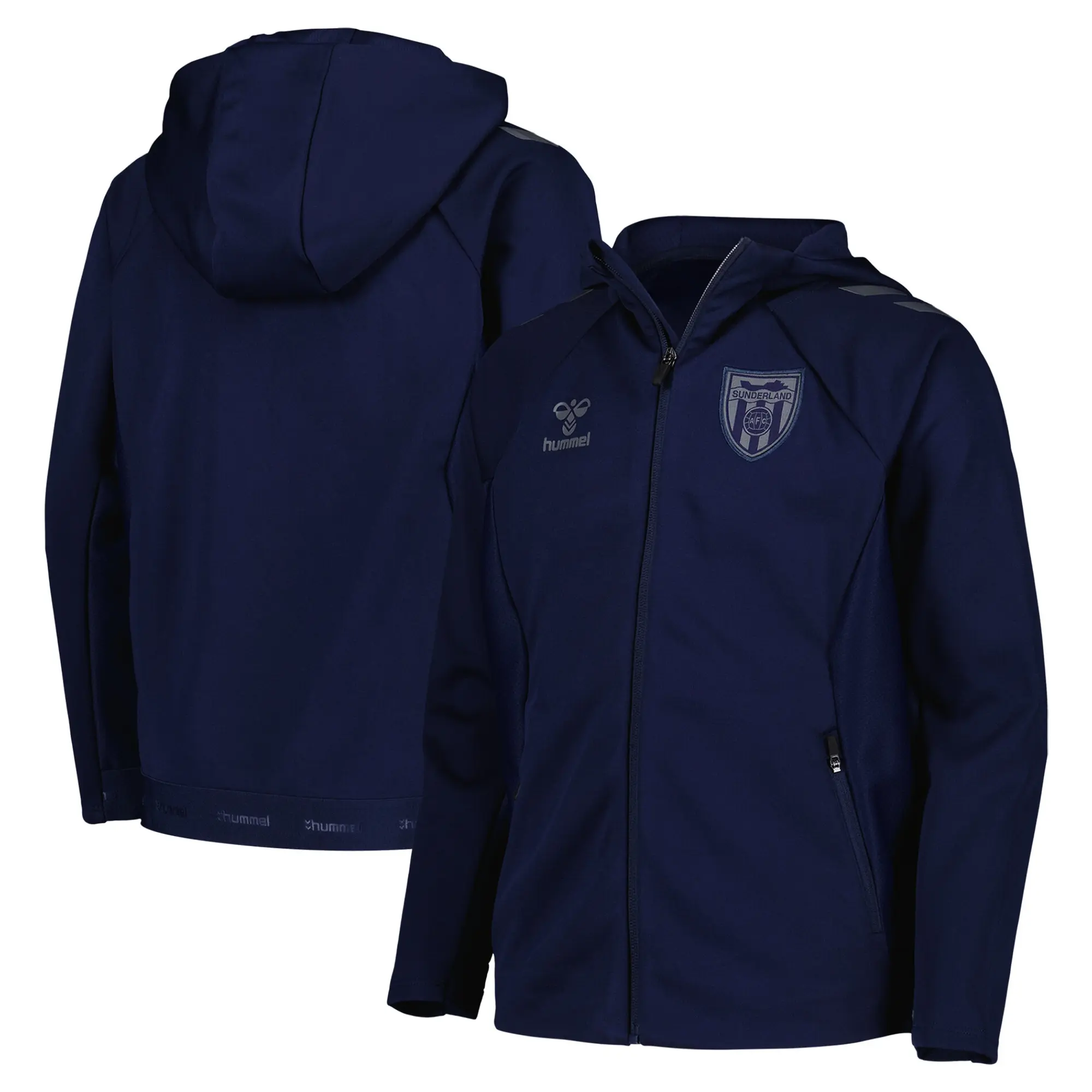 Sunderland Hummel Travel Zip Hoodie - Navy - Kids