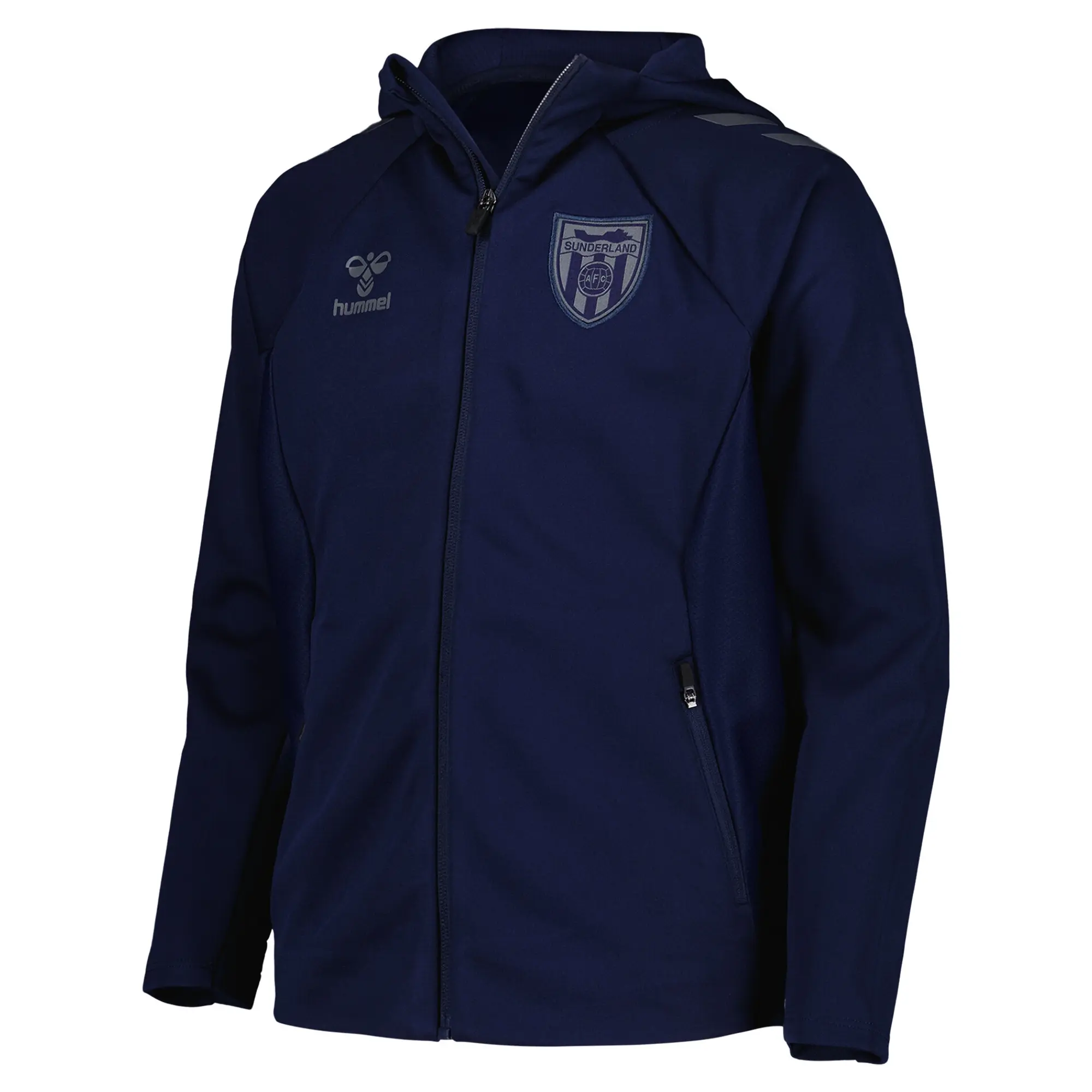 Sunderland Hummel Travel Zip Hoodie - Navy - Kids