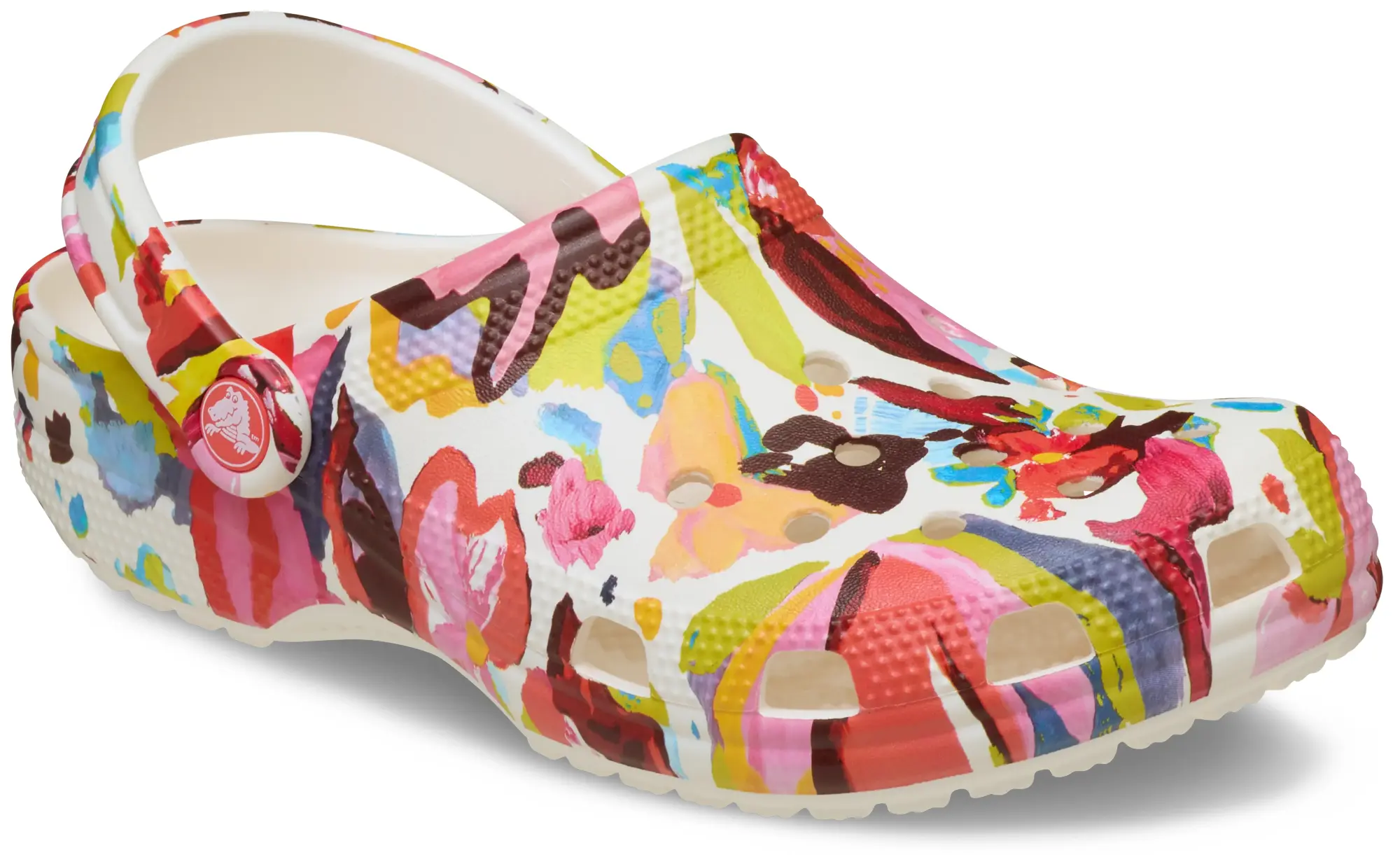 Crocs | Unisex | Classic Painted Floral | Clogs | Chalk | W4/M3
