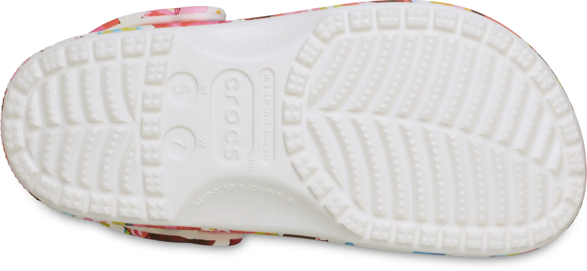 Crocs | Unisex | Classic Painted Floral | Clogs | Chalk | W4/M3