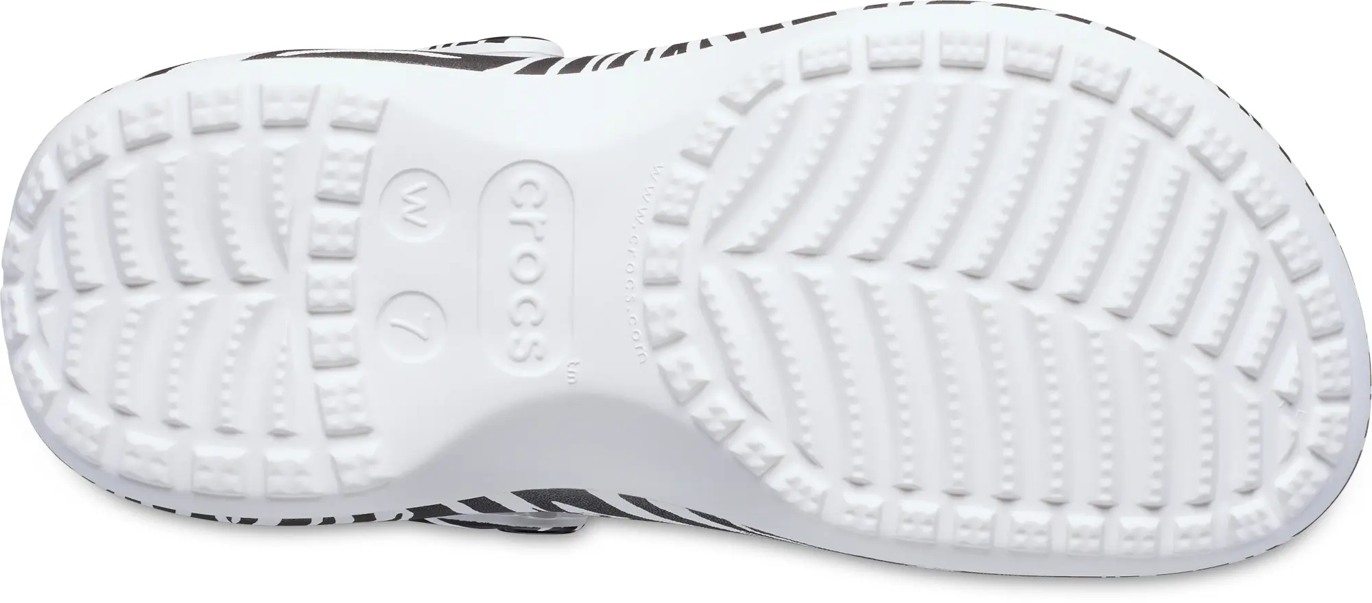 Crocs | Women | Classic Platform Animal | Clogs | Zebra | 3