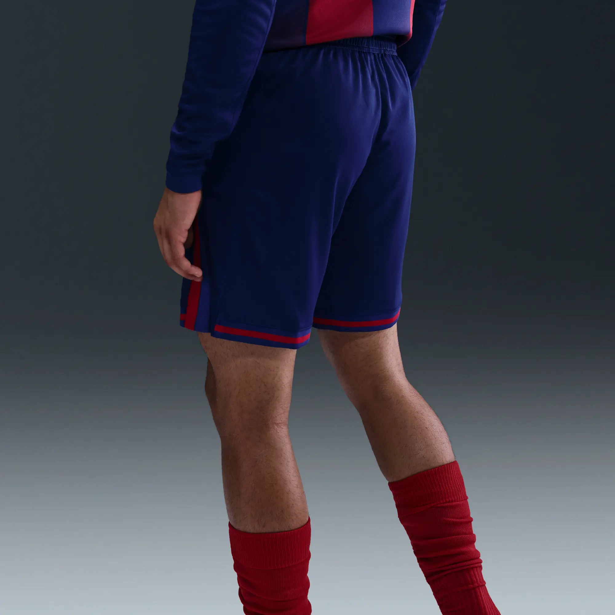 F.C. Barcelona 2025/26 Stadium Home Men's Nike Dri-FIT Football Replica Shorts - Blue - Polyester