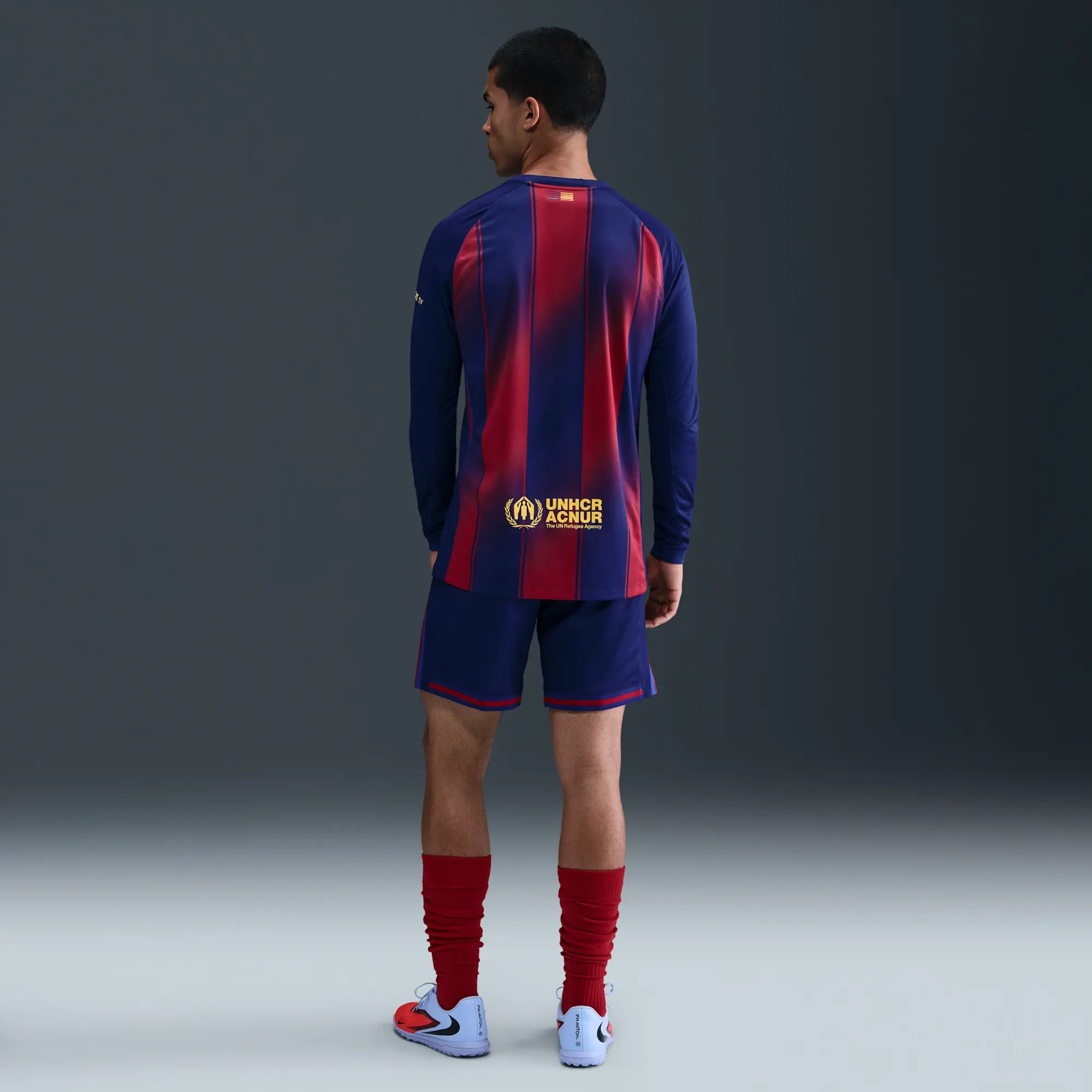 F.C. Barcelona 2025/26 Stadium Home Men's Nike Dri-FIT Football Replica Shorts - Blue - Polyester