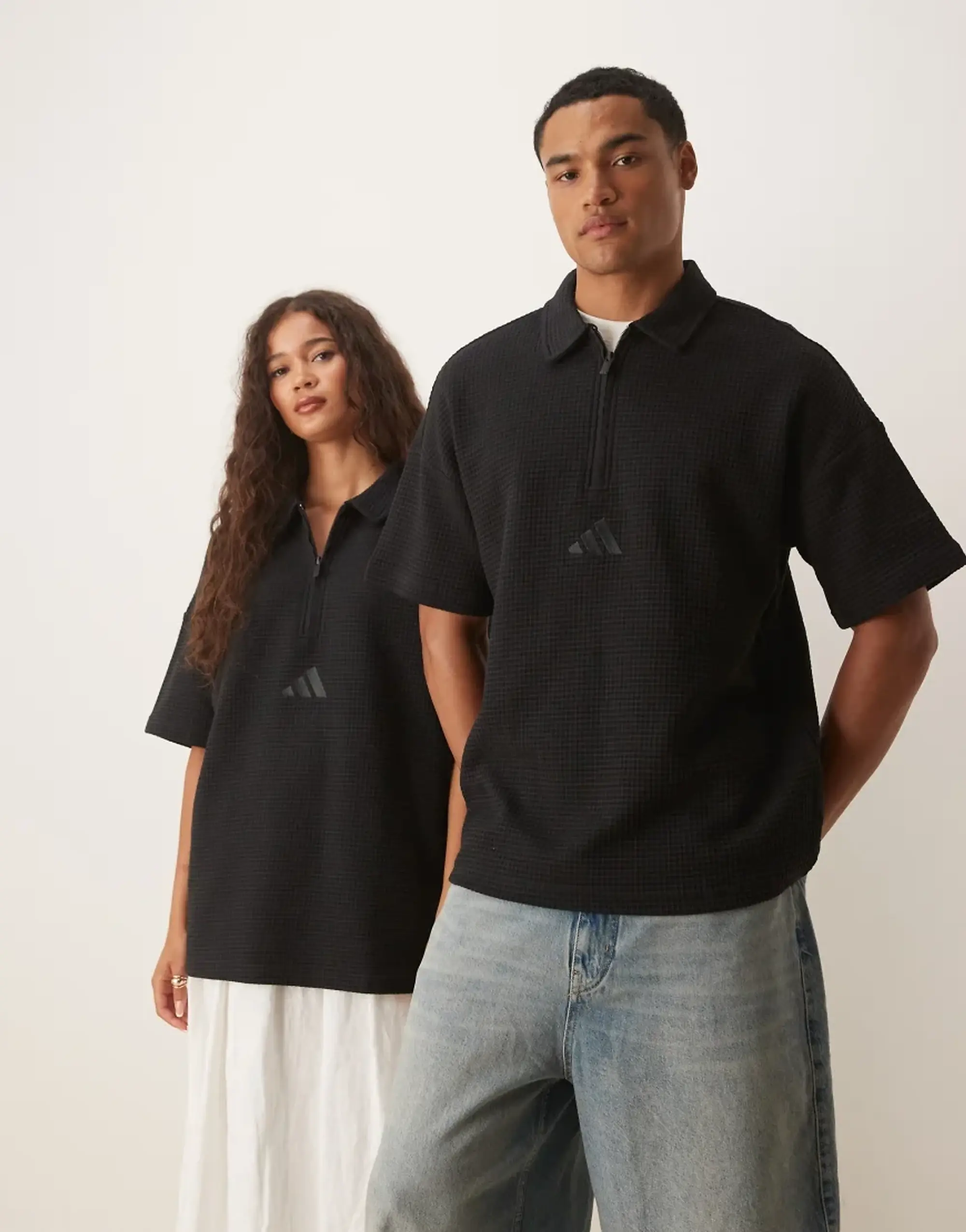 Adidas Sportswear Waffle Polo In White