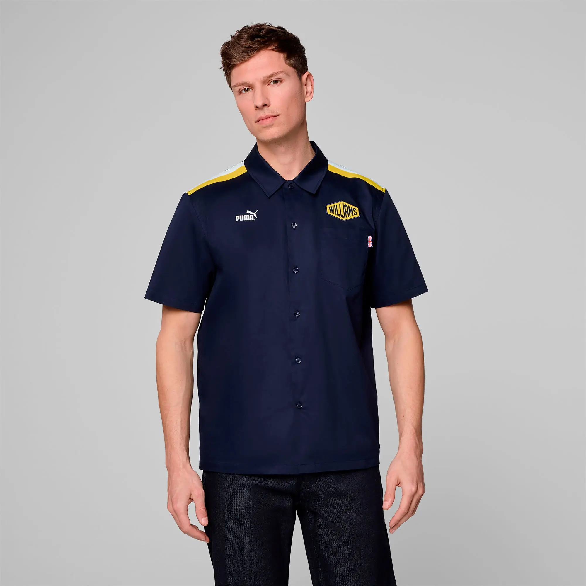 PUMA Williams Racing Fw Patches Se Shirt Unisex, Black, size 3XL
