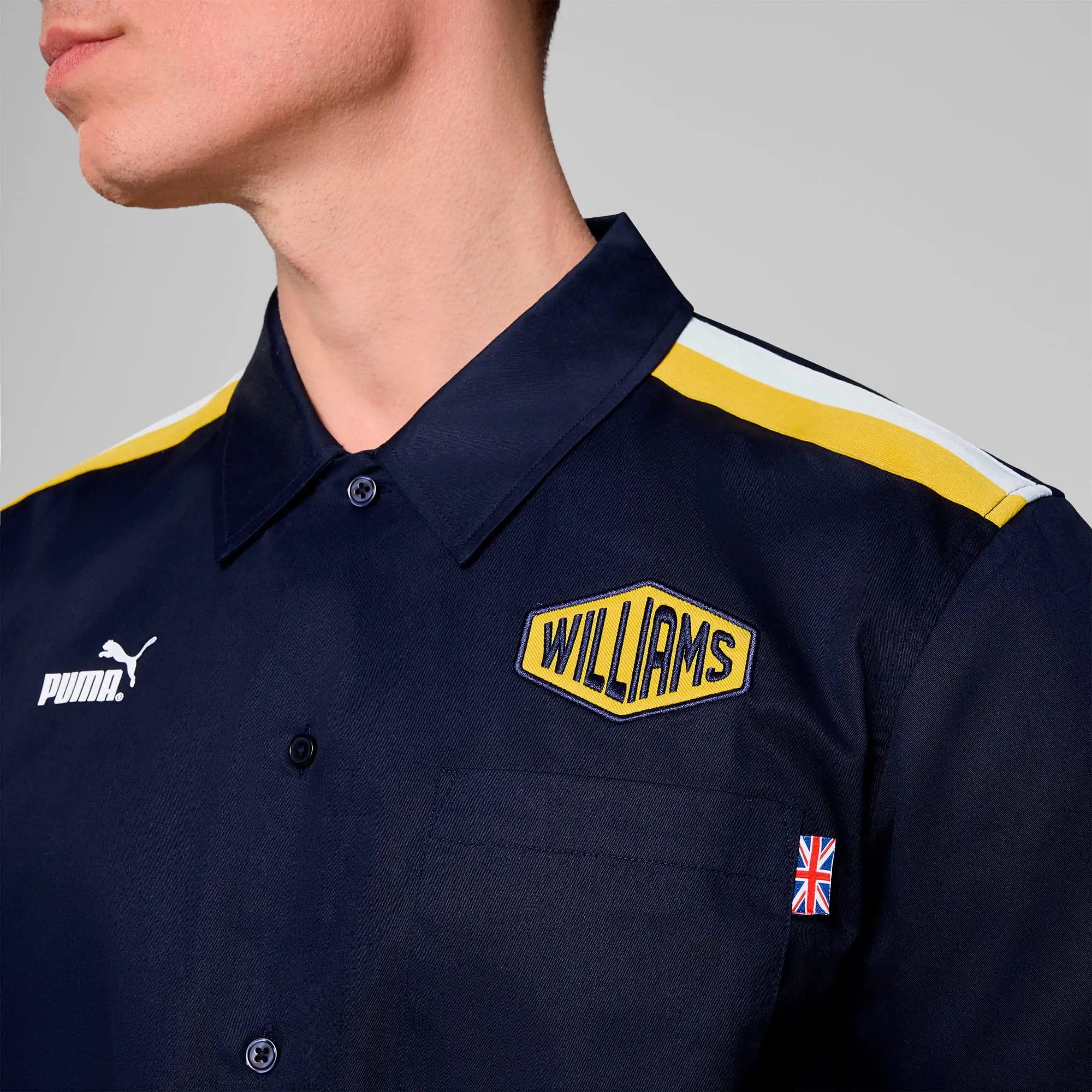 PUMA Williams Racing Fw Patches Se Shirt Unisex, Black, size 3XL