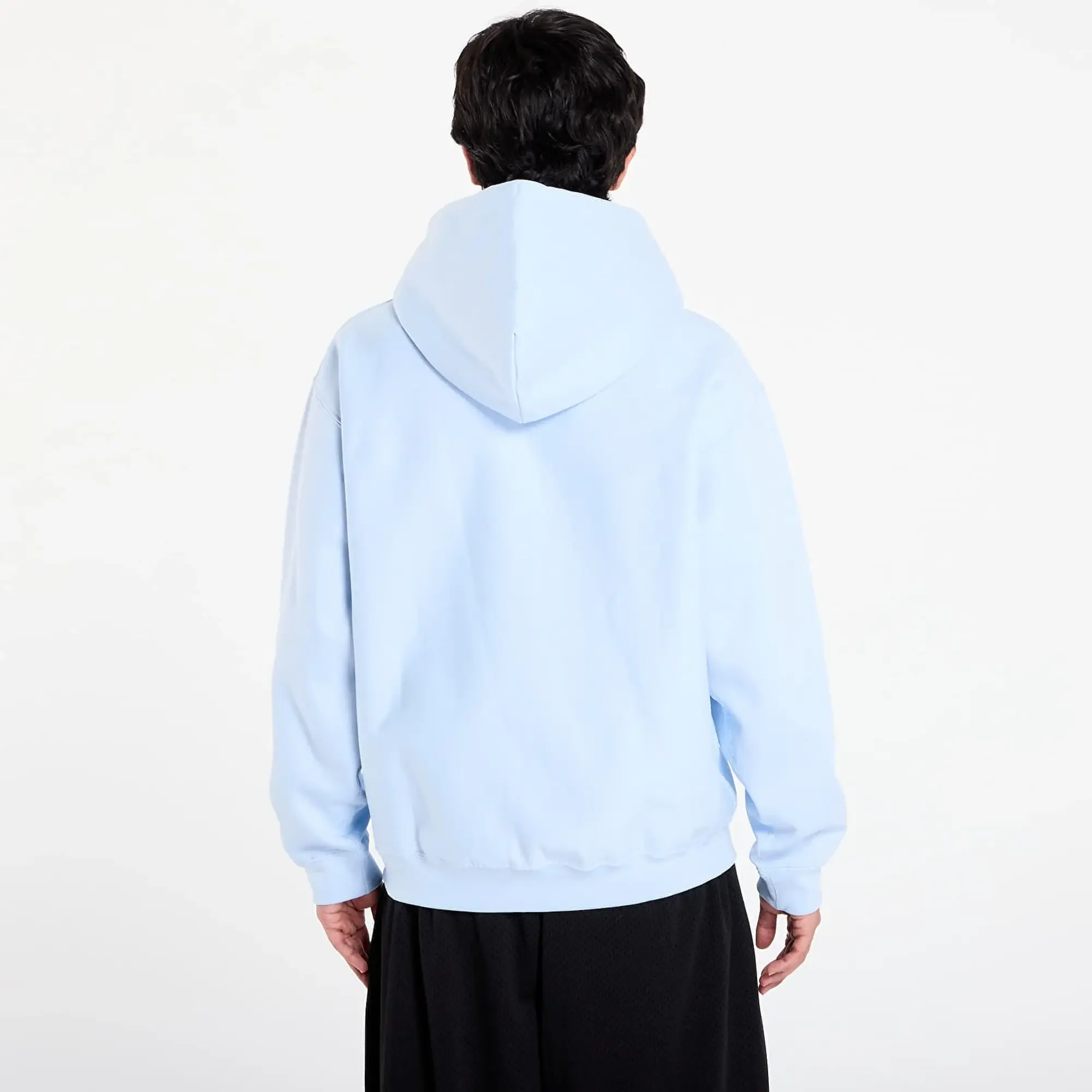 Sweatshirt Nike Solo Swoosh Men's Full-Zip Fleece Hoodie Celestine Blue/ Celestine Blue/ White Xs