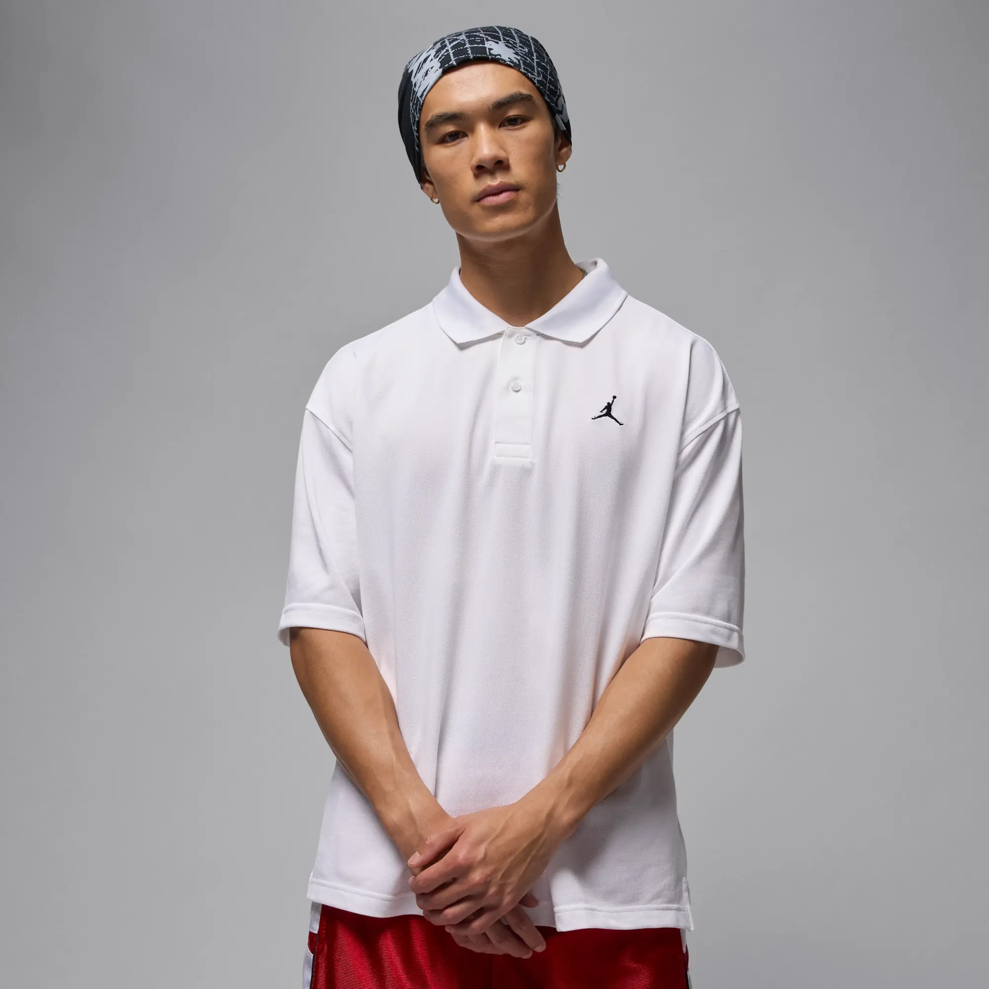 Nike Jordan Brooklyn Men's Polo - White