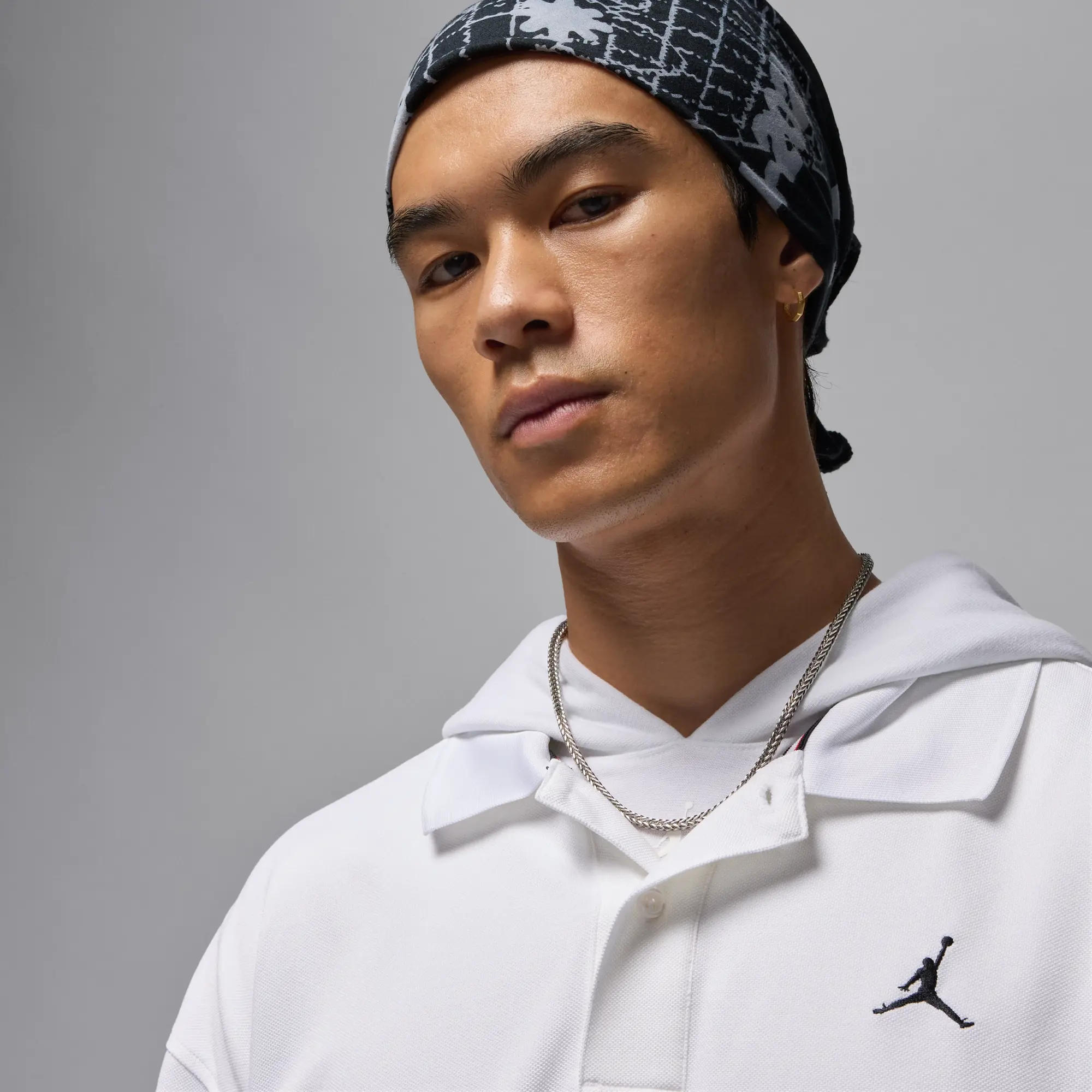 Nike Jordan Brooklyn Men's Polo - White