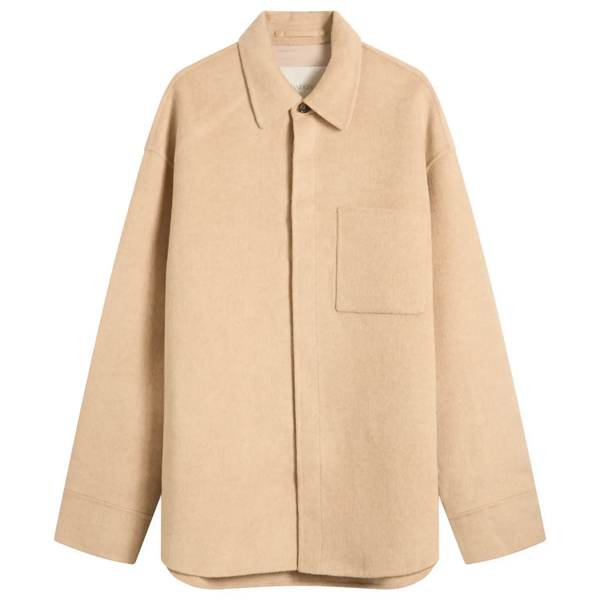 JW Anderson Men's Oversized Shirt Jacket Clay Melange
