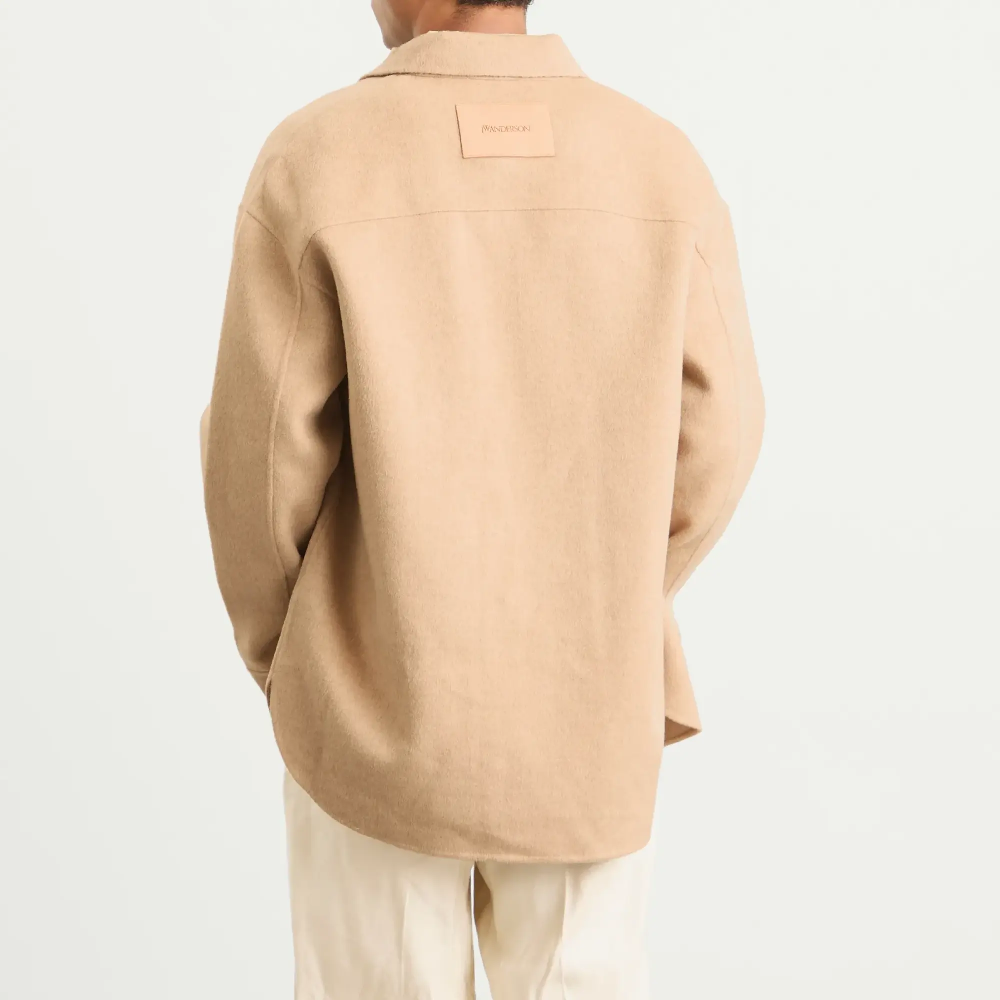 JW Anderson Men's Oversized Shirt Jacket Clay Melange
