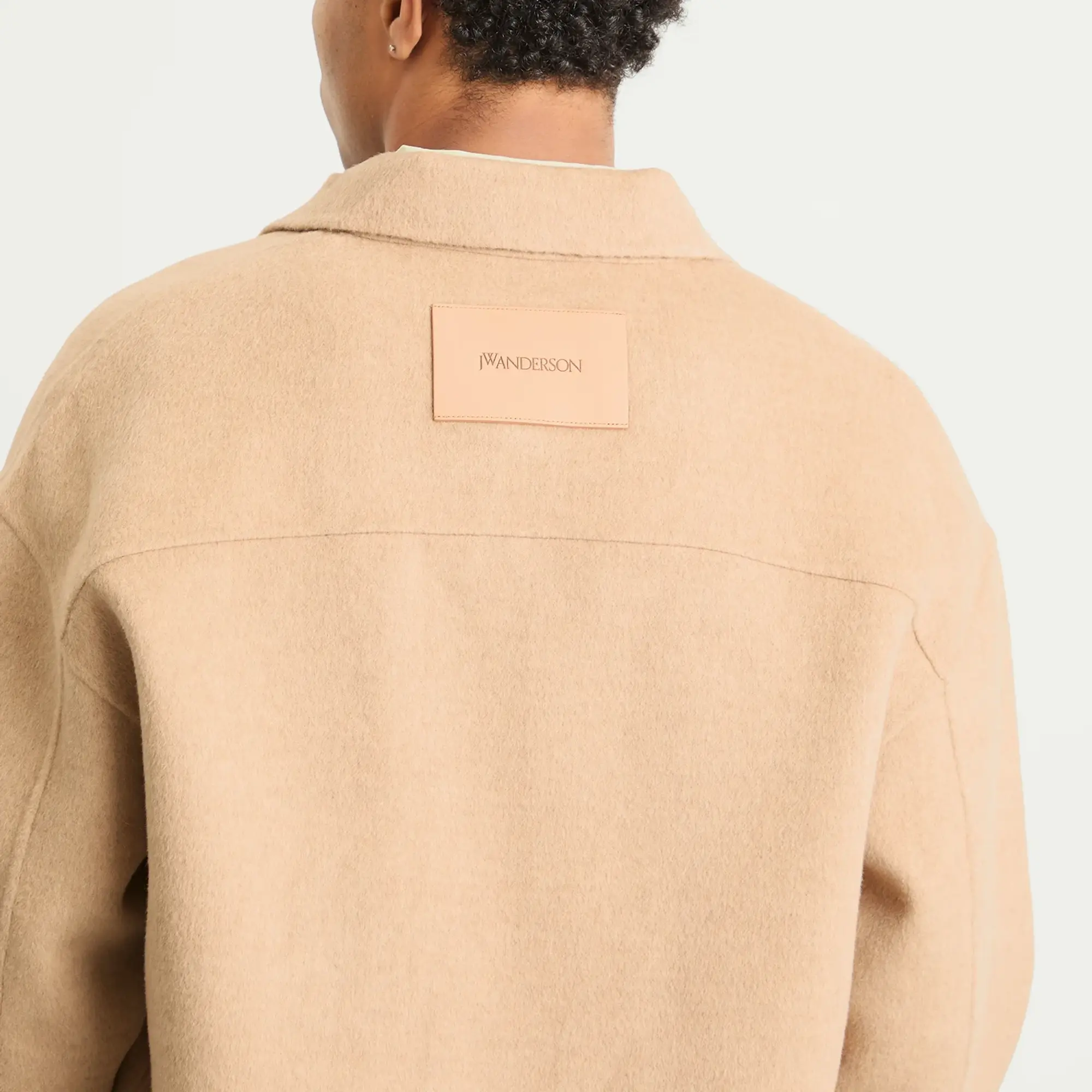 JW Anderson Men's Oversized Shirt Jacket Clay Melange