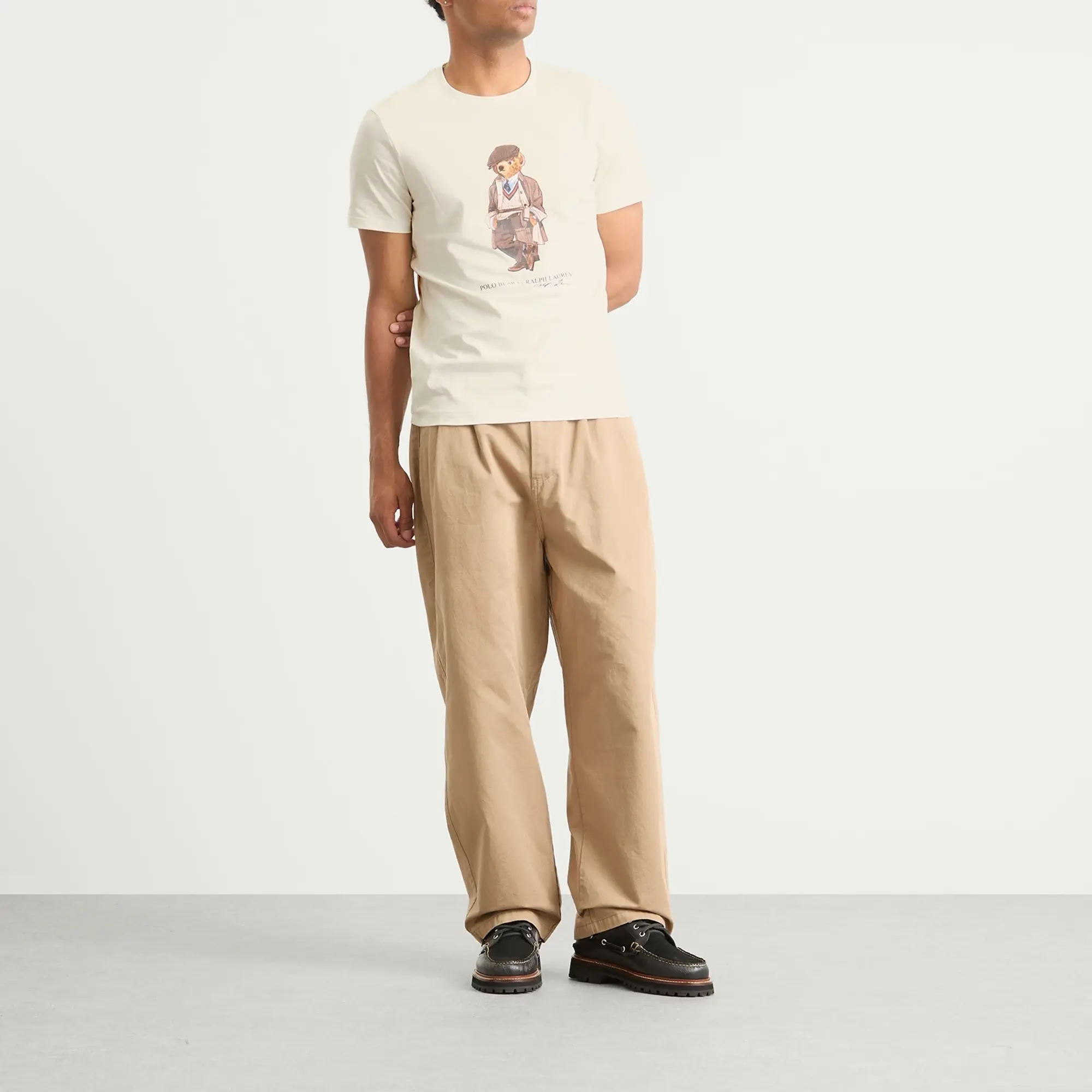 Polo Ralph Lauren Men's Heritage Bear T-Shirt Deckwash White