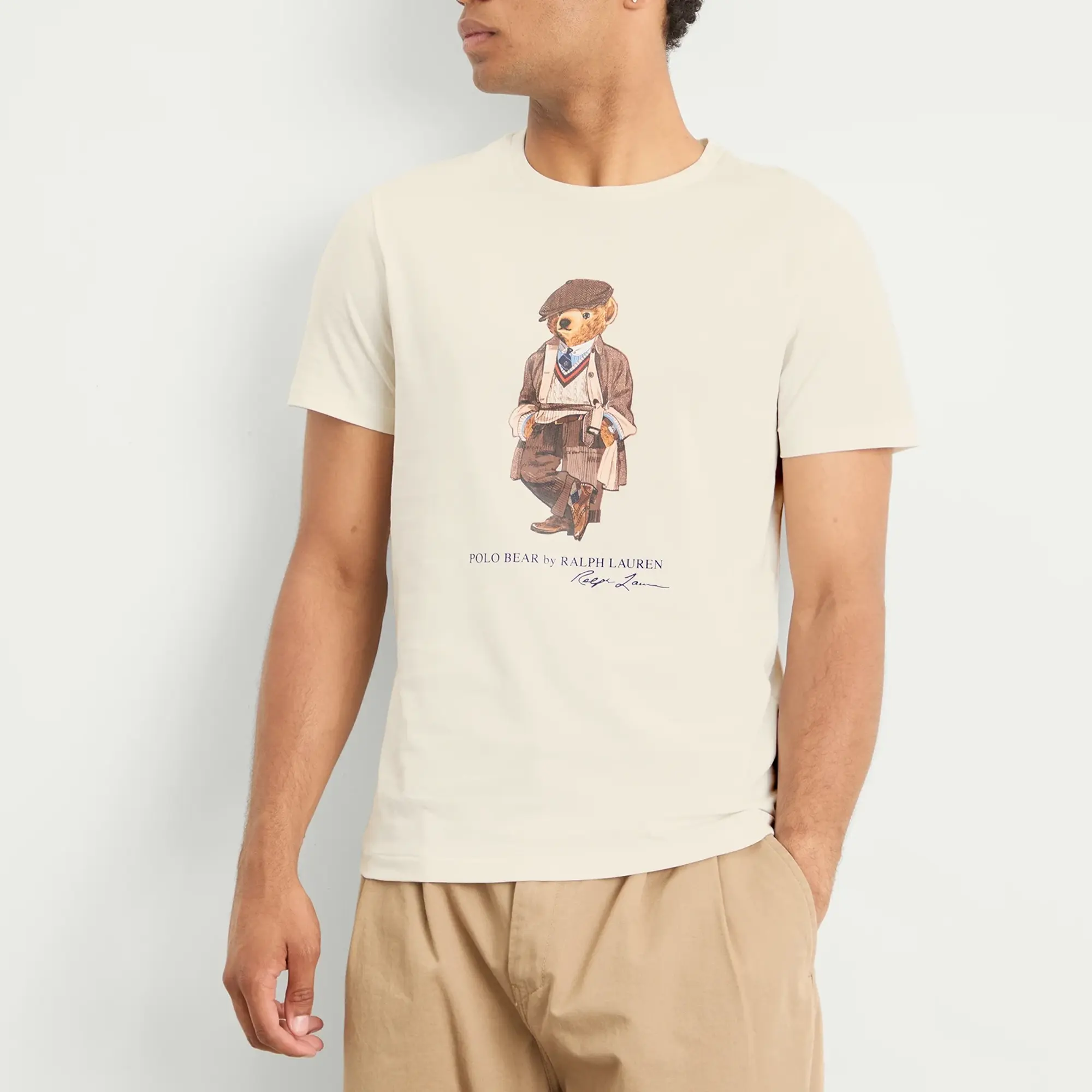 Polo Ralph Lauren Men's Heritage Bear T-Shirt Deckwash White