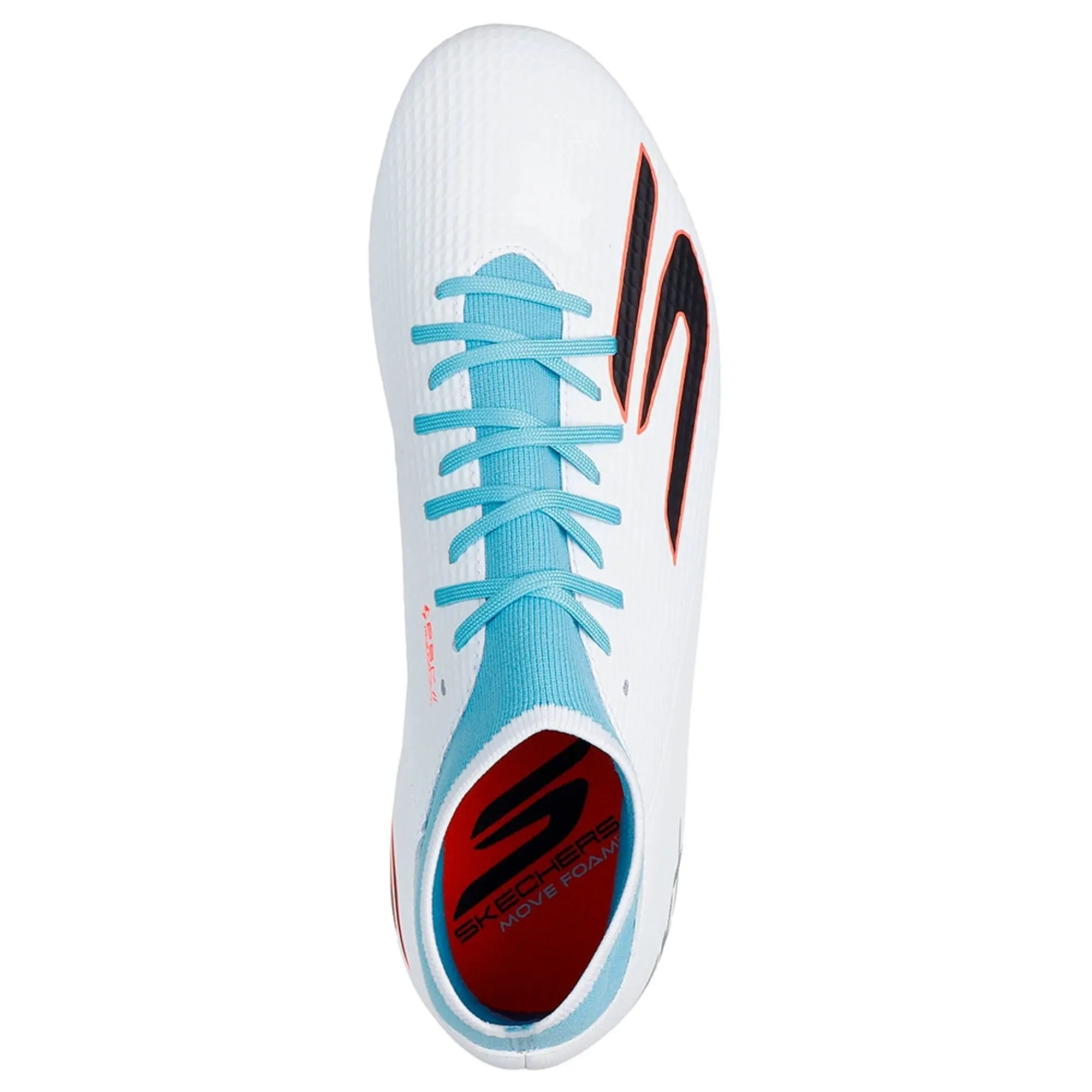Skechers SKX_2 High Academy AG Shoes in White/Turquoise