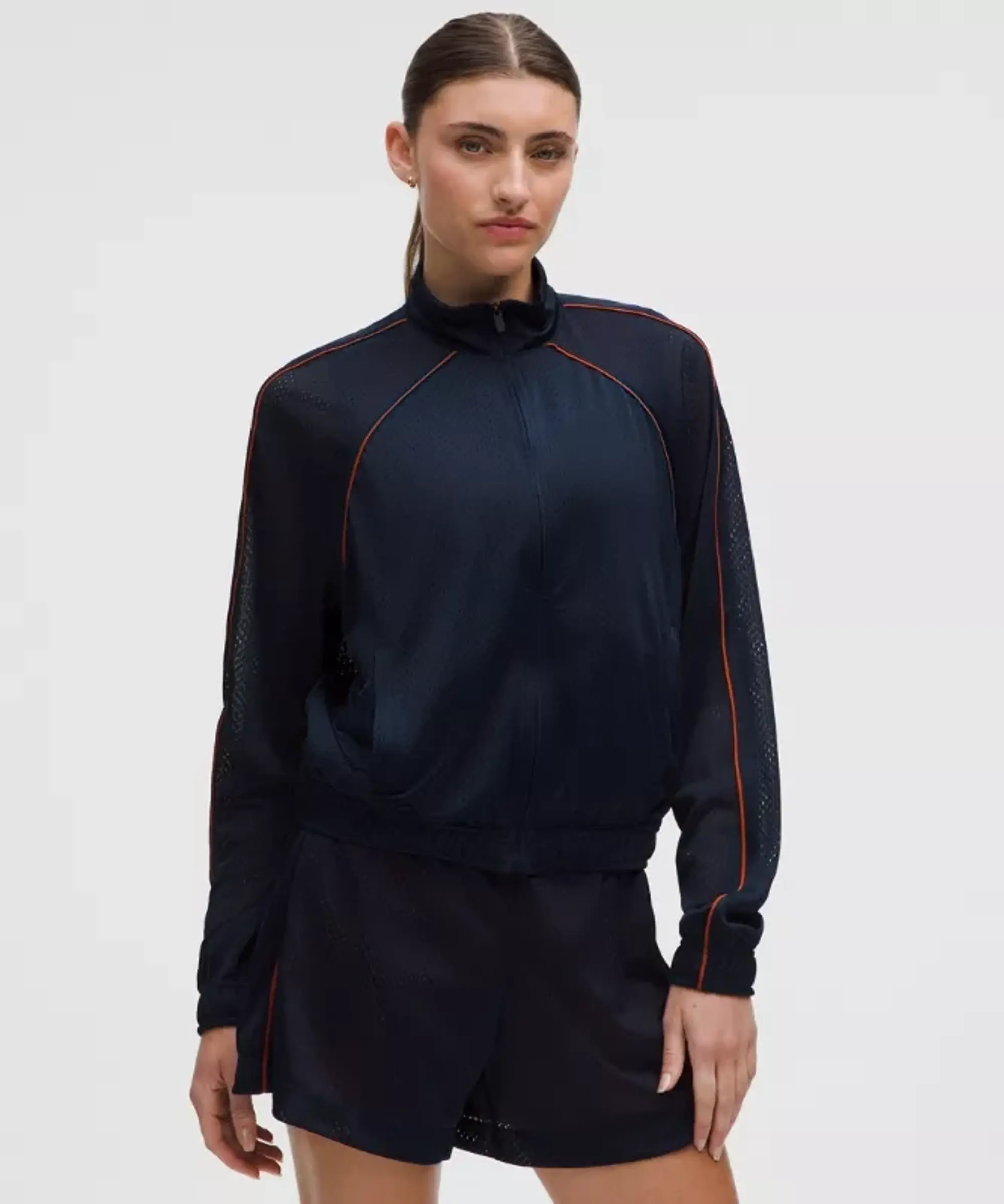 lululemon – Women's Full-Zip Training Jacket – Color Blue/Orange – Size L