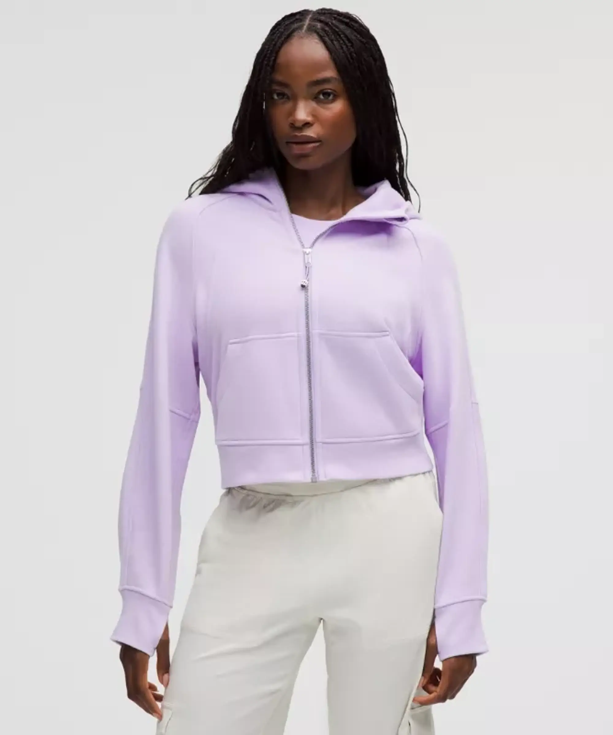 lululemon – Women's Scuba Oversized Full-Zip Hoodie – Color Purple – Size M/L