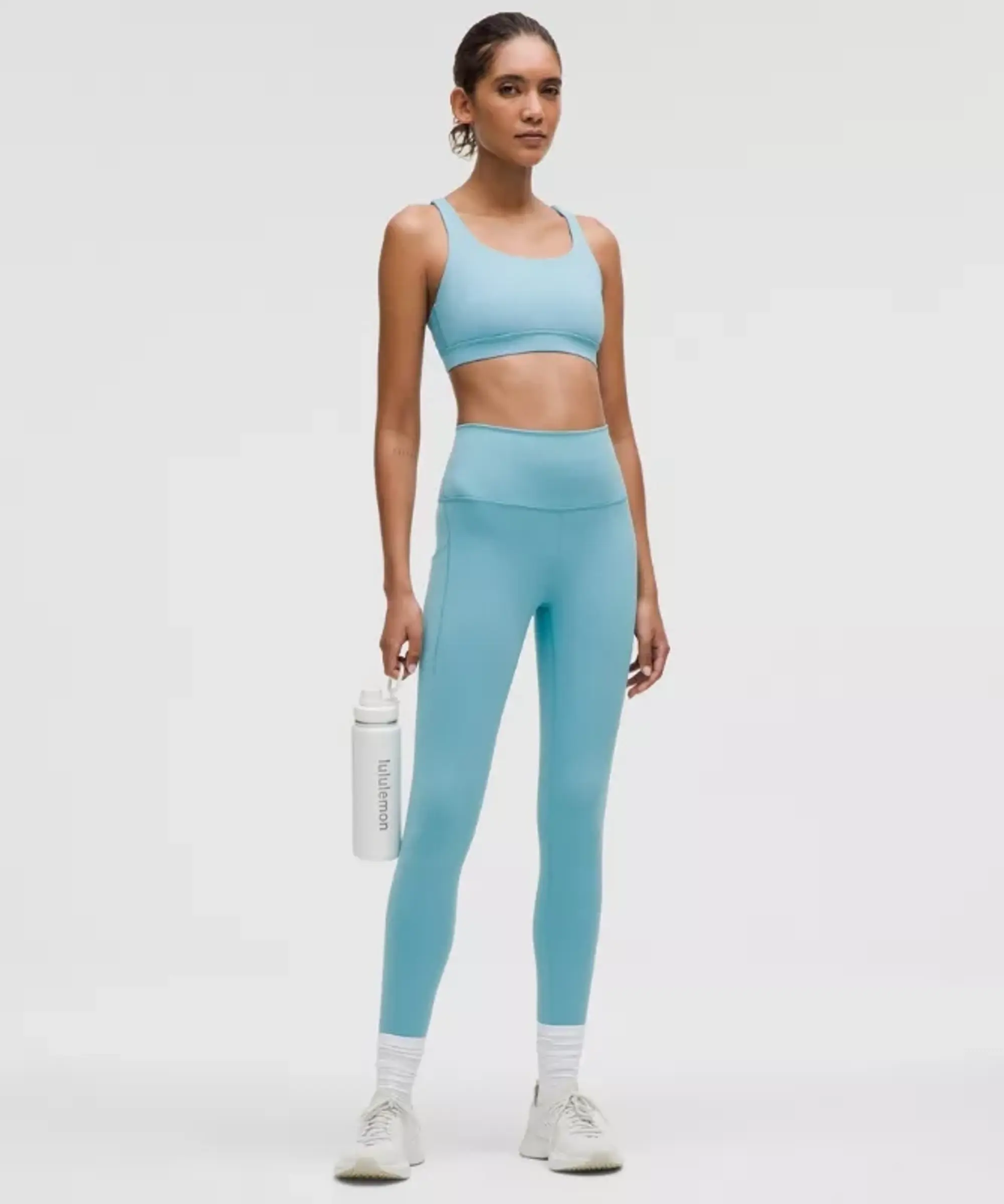 lululemon – Women's Wunder Train High-Rise Tight Leggings with Pockets – 28" – Color Blue – Size 0