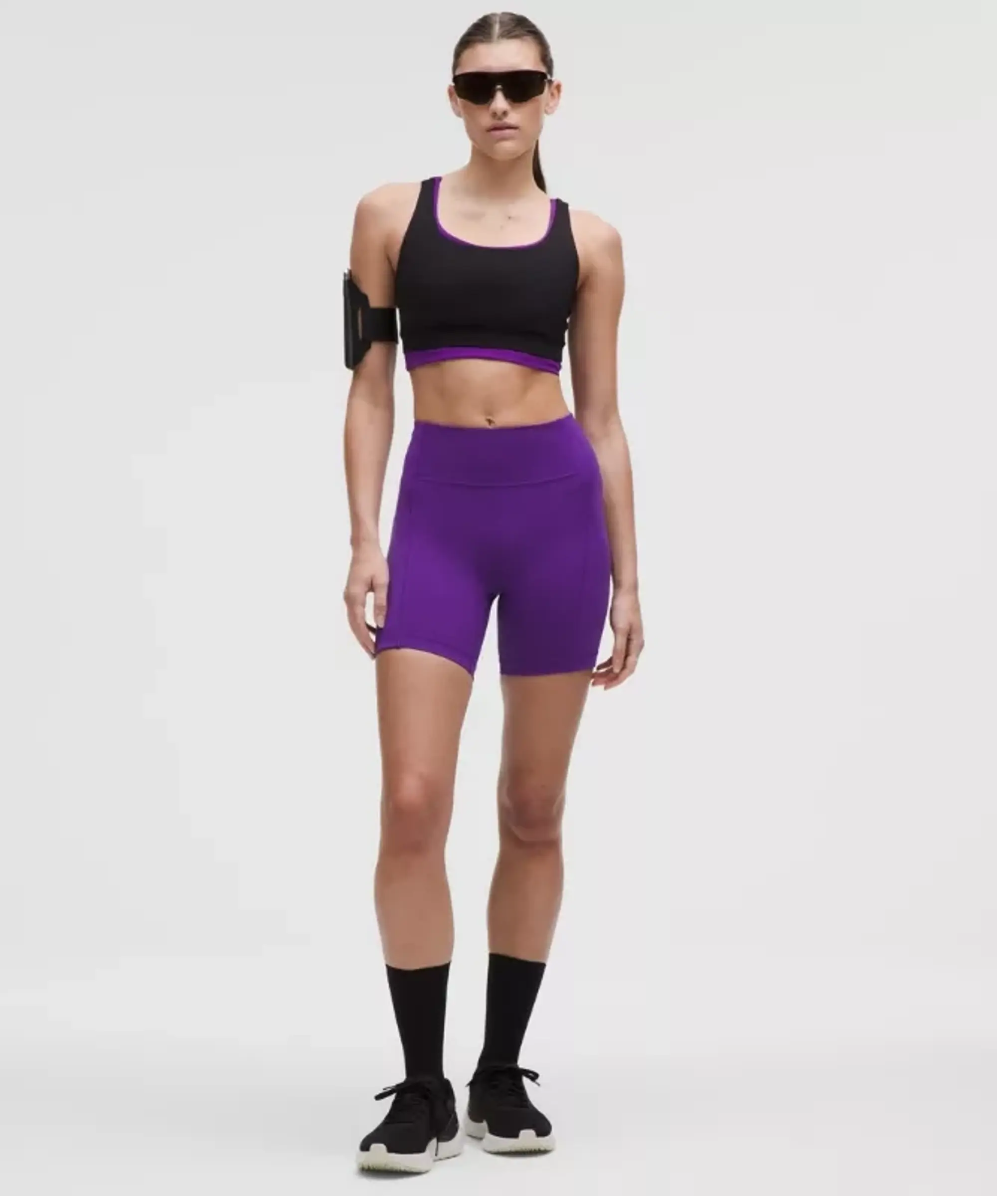 lululemon – Women's Swift Speed High-Rise Shorts – 6" – Color Purple – Size 10