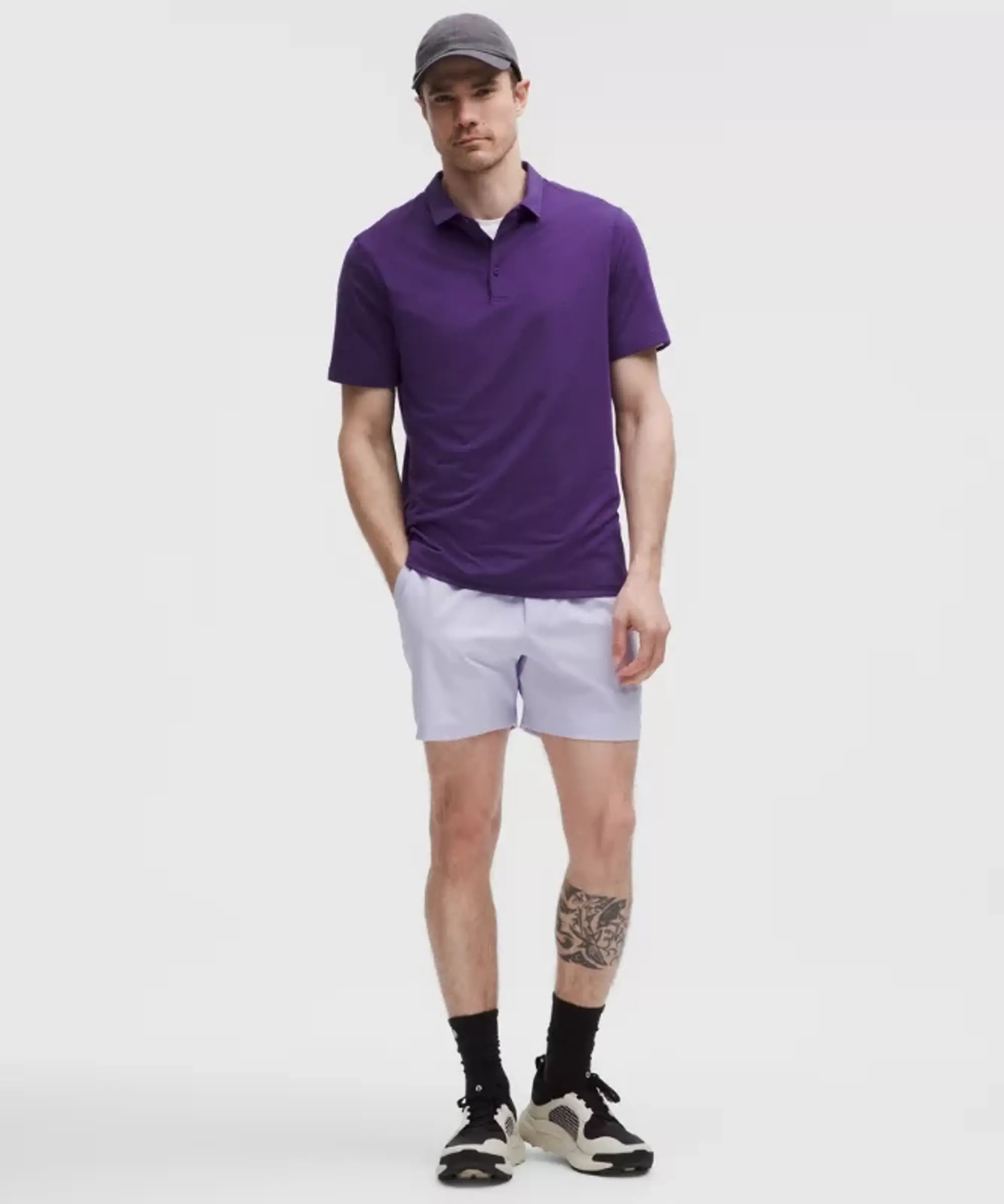 lululemon – Men's Evolution Short-Sleeve Polo Shirt – Color Purple – Size 3XL