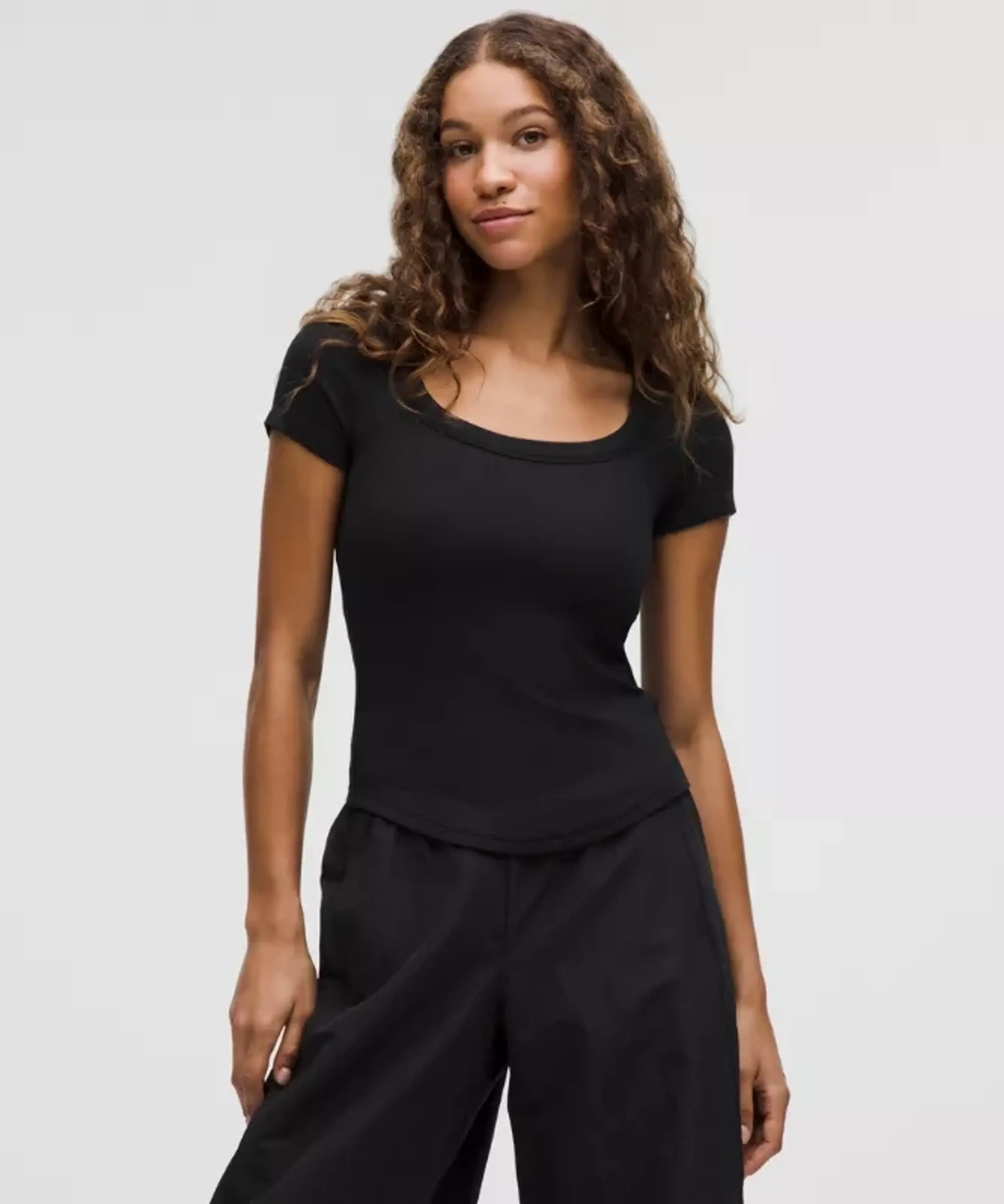 lululemon – Women's Hold Tight Scoop-Neck Short-Sleeve Shirt – Color Black – Size 10