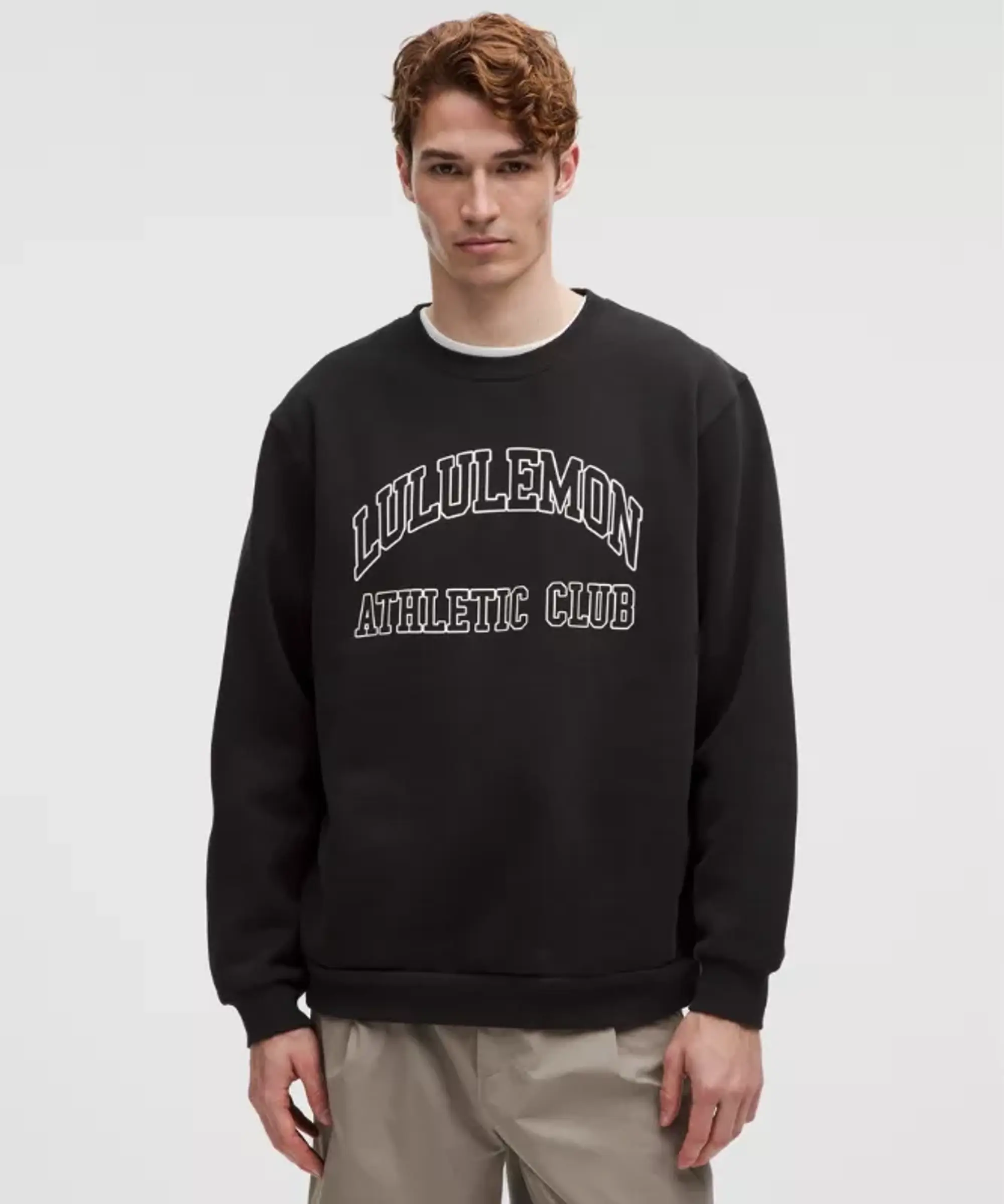 lululemon – Men's Steady State Crew Sweatshirt Graphic – Color Black – Size L