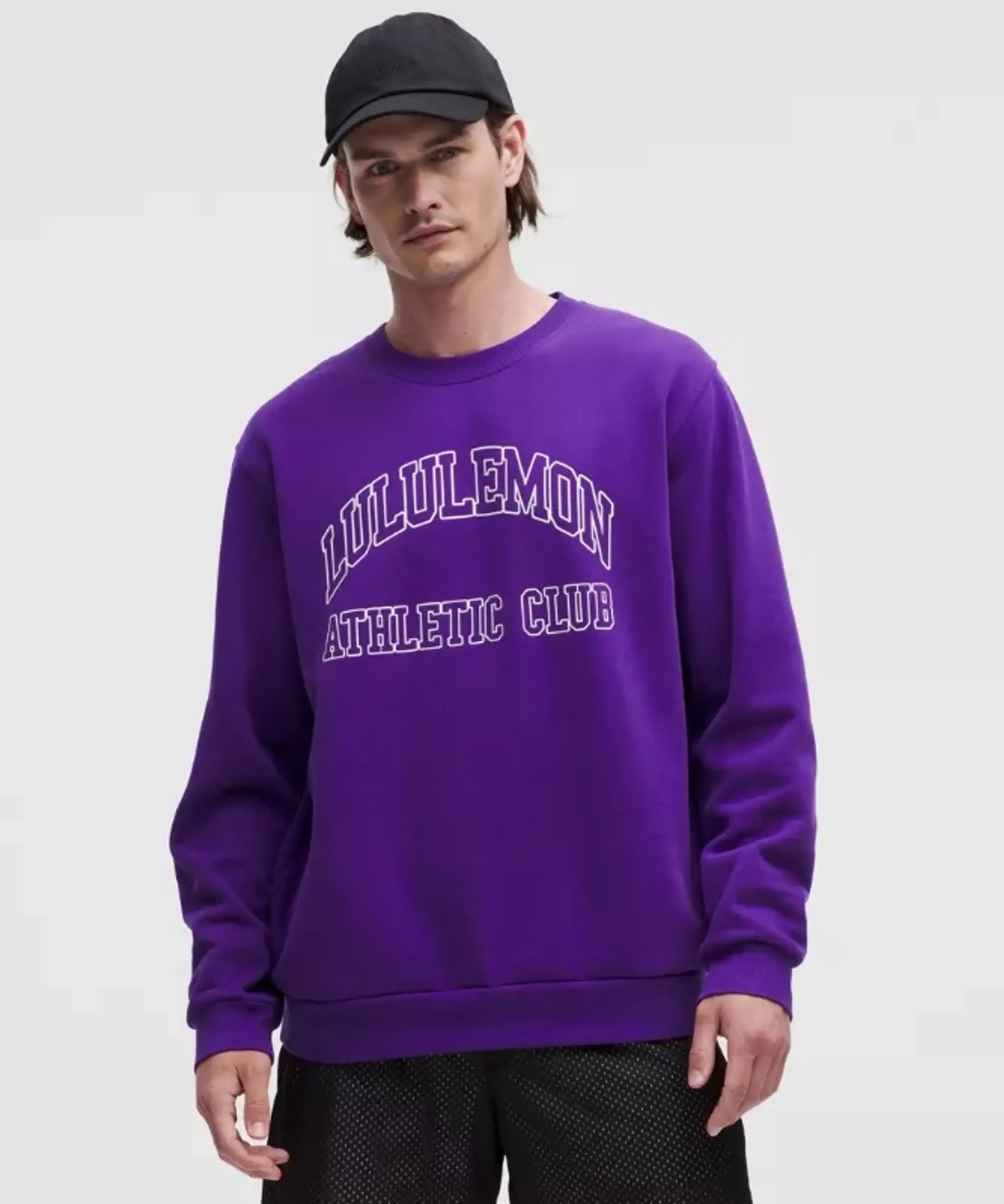 lululemon – Men's Steady State Crew Sweatshirt Graphic – Color Purple – Size L
