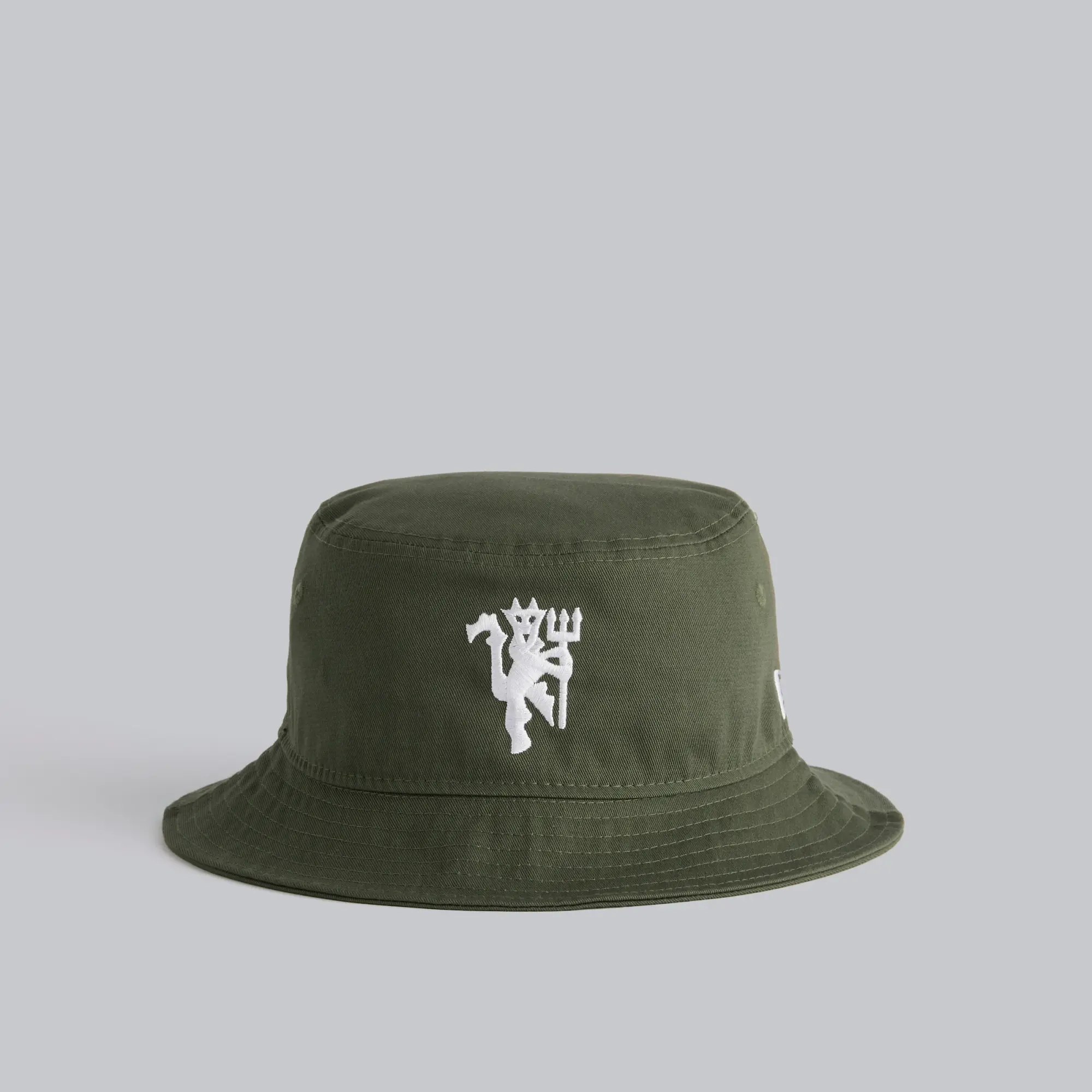Manchester United x New Era Devil Bucket Hat Olive