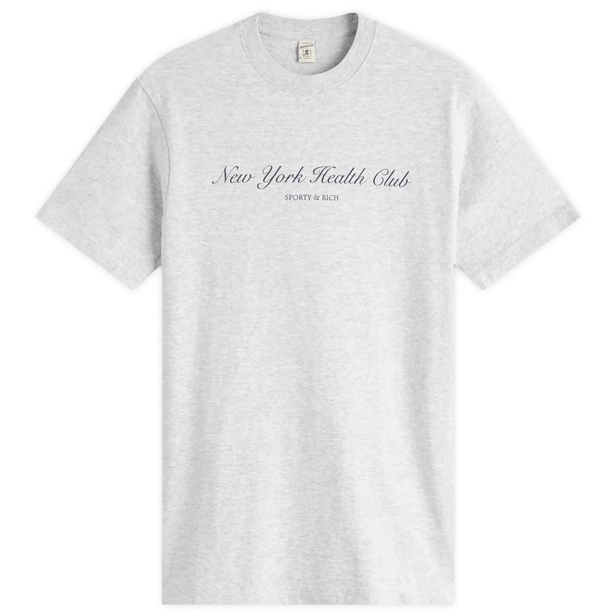 Sporty & Rich Women's NY Health Club T-Shirt Heather Grey