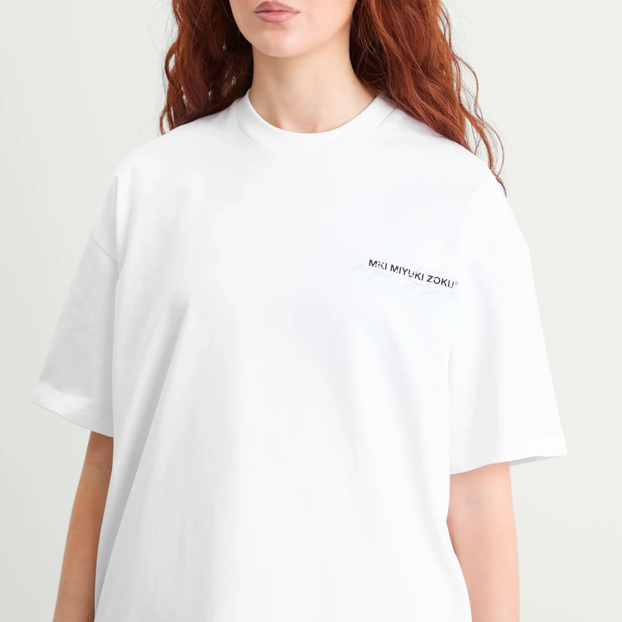 MKI Women's Signature Overlay T-Shirt Presented by END. White/Lilac