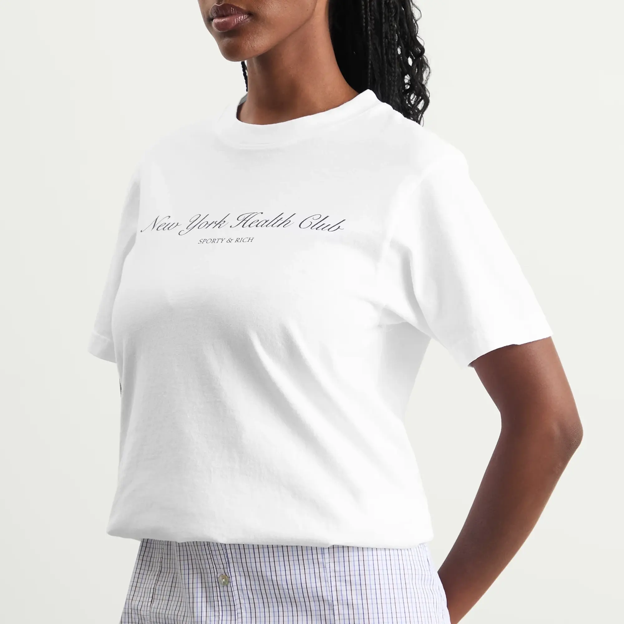 Sporty & Rich Women's NY Health Club T-Shirt White