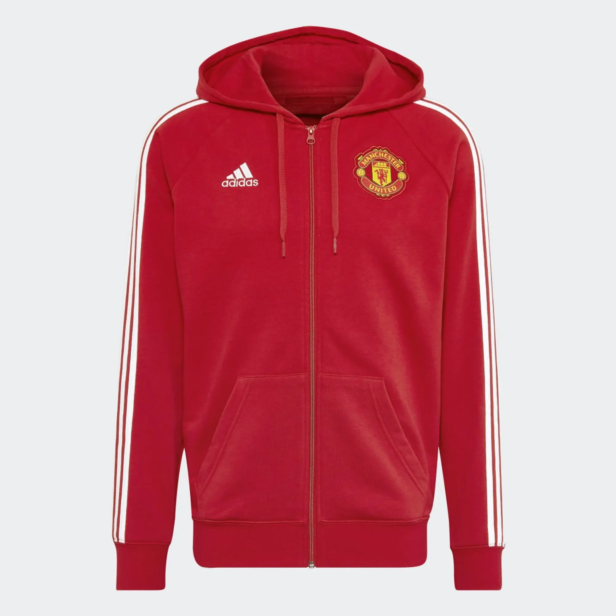 adidas Manchester United 3-Stripes Full-Zip Hoodie