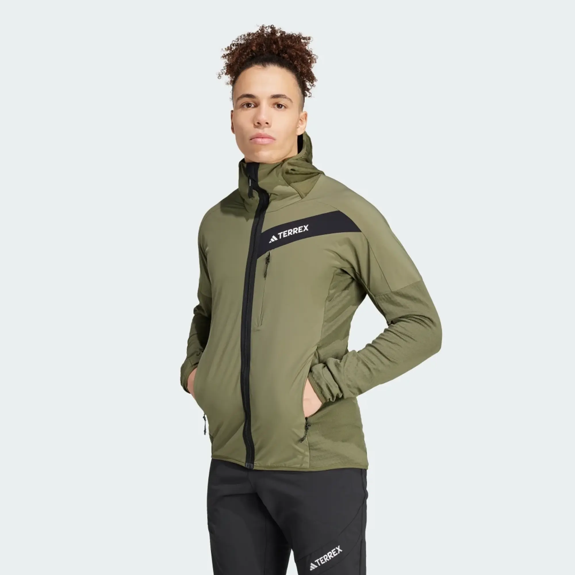 adidas Terrex Techrock Hooded Wind Fleece Jacket
