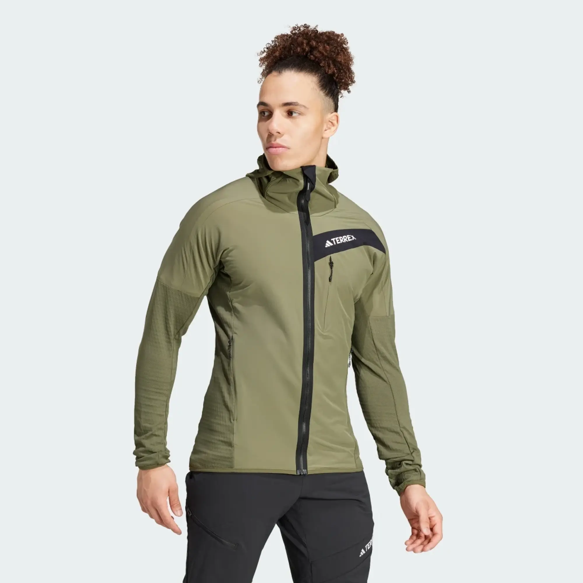 adidas Terrex Techrock Hooded Wind Fleece Jacket