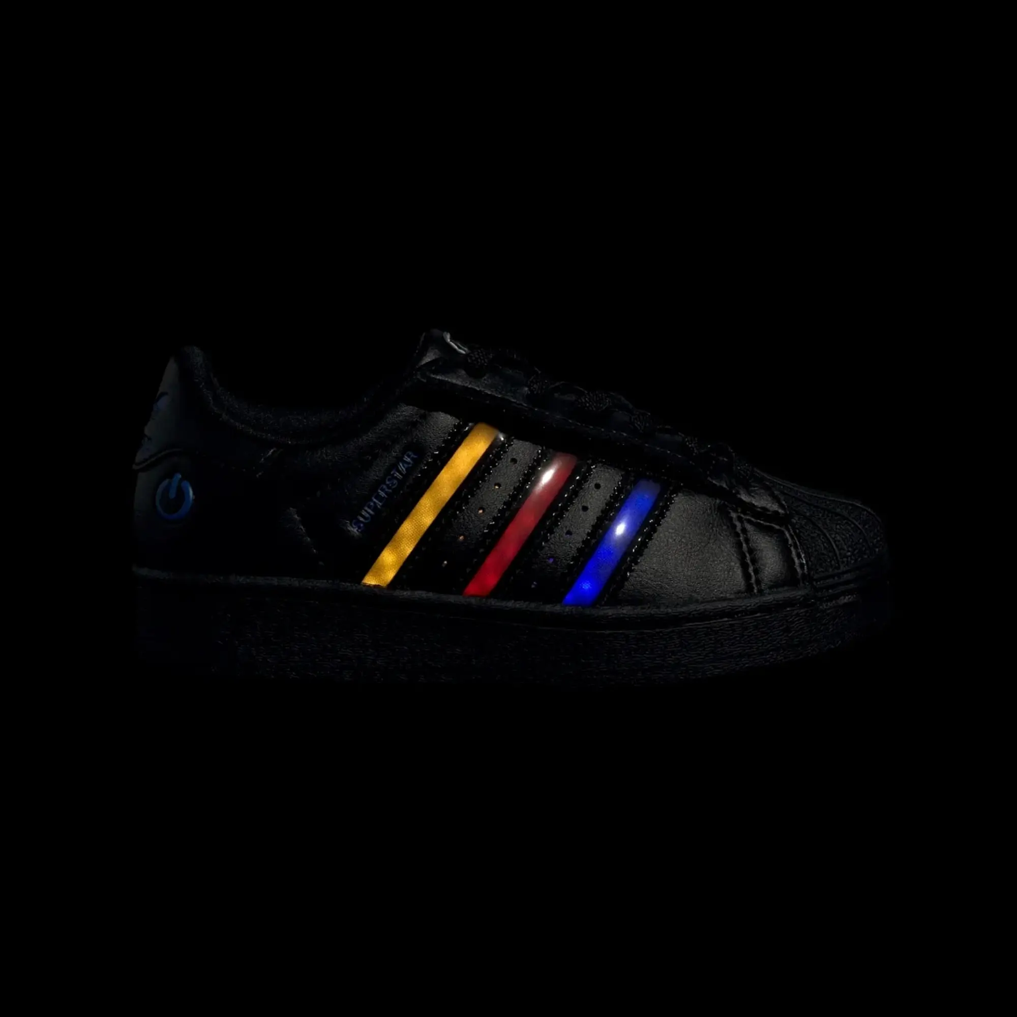adidas Superstar Led Lights Comfort Closure Elastic Lace Shoes Kids