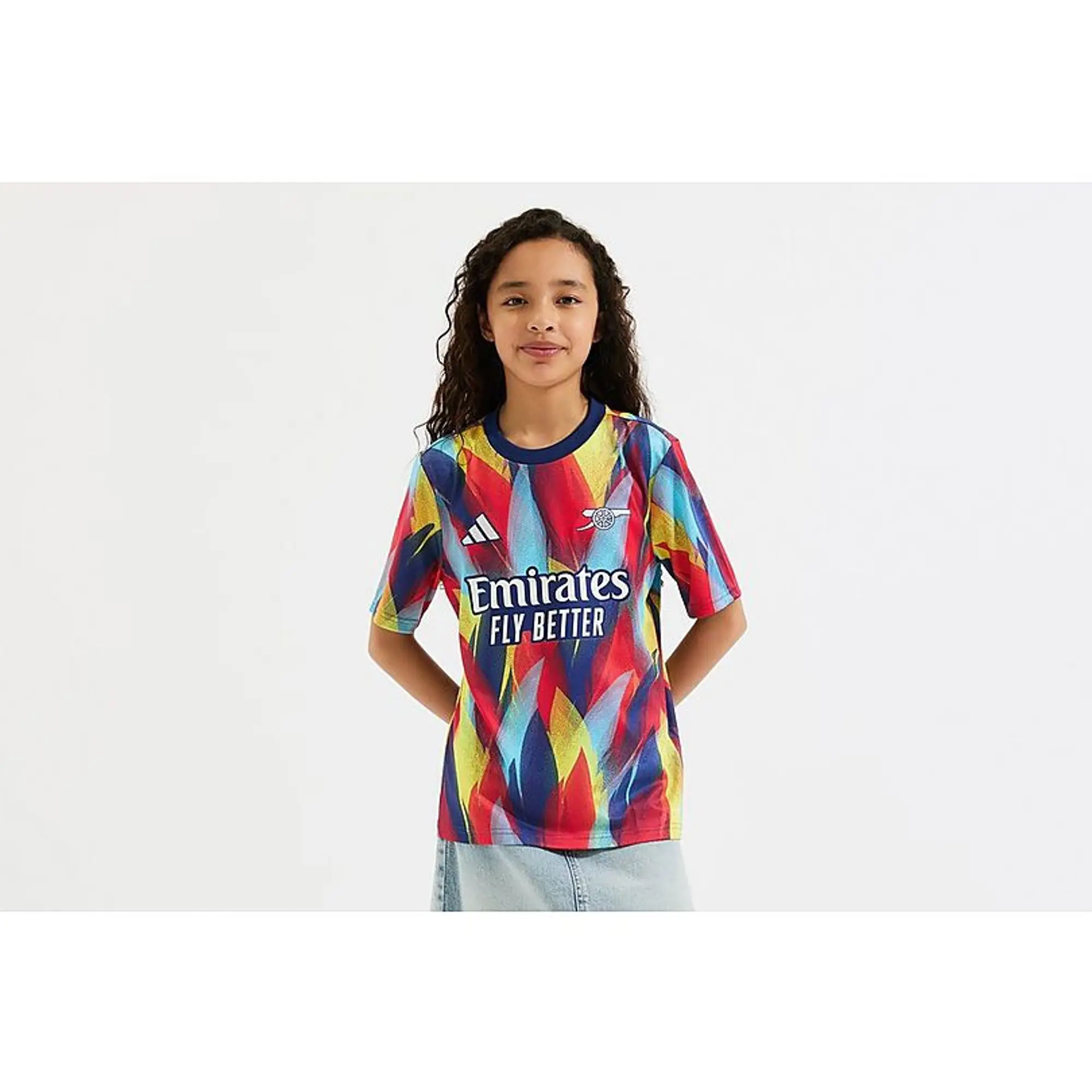 Arsenal adidas Kids 25/26 Pre-Match Shirt, Multicolor